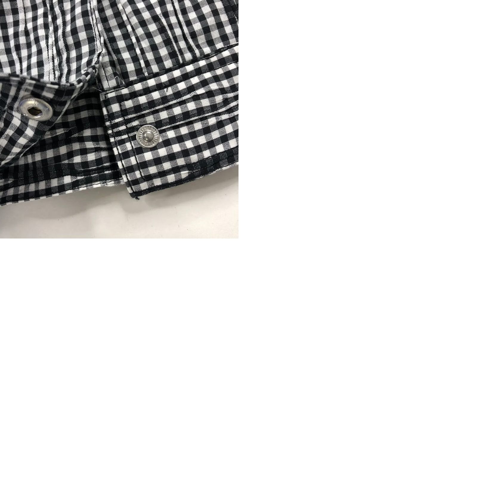 Vintage Foxcroft Button-Up Shirt Long Sleeve Check Textured Black MINT 16 Women, Regular Fit, All Seasons, Casual, Cotton Nylon Spandex, Classic Style Size XXL / US 16-18 / IT 52-54 - 9 Thumbnail