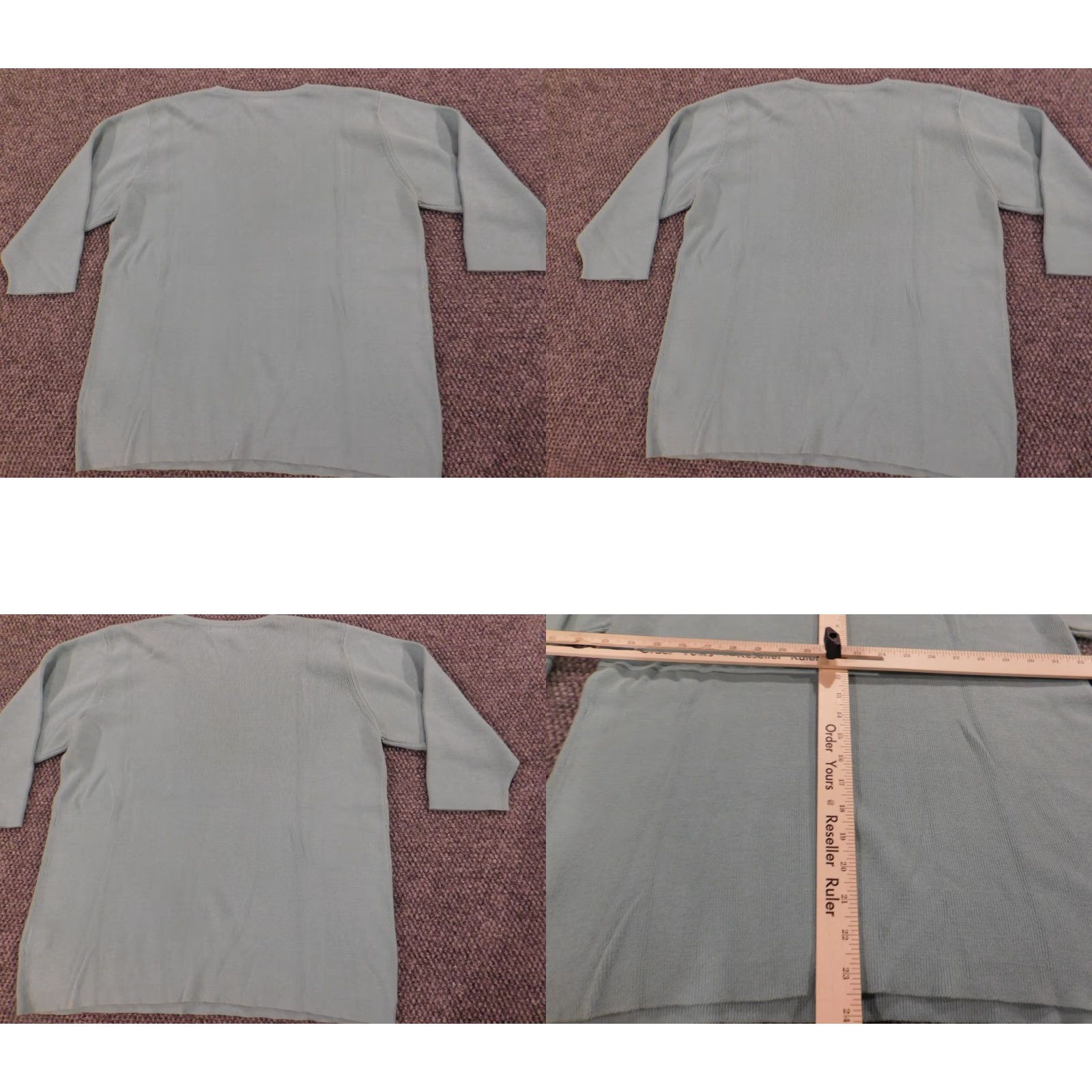 Vintage Dressbarn Womens Sweater Pullover V-Neck Blue 14 Regular Long Sleeve Knit Stretch Men No, wait—this item is Women’s, not Mens. Size XL / US 12-14 / IT 48-50 - 8 Thumbnail