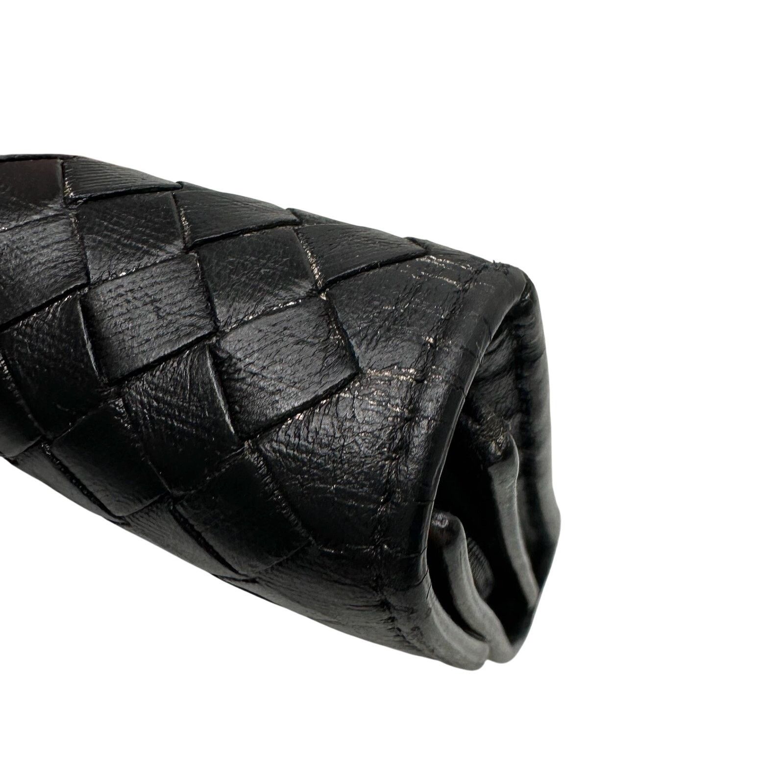 Bottega Veneta Bottega Veneta Intrecciato Woven Black Leather Long Wallet Size ONE SIZE - 17 Thumbnail