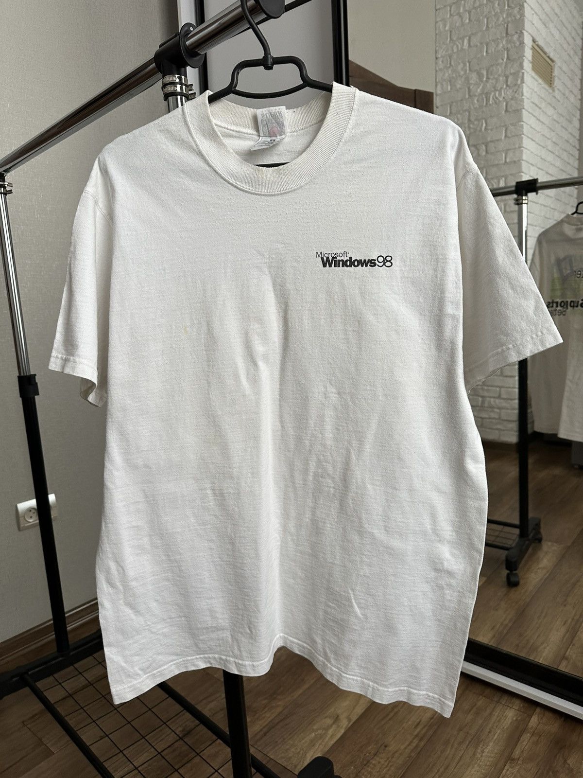 Microsoft 1998 Windows Microsoft Vintage T-Shirt Tee USA Size US L / EU 52-54 / 3 - 6 Thumbnail