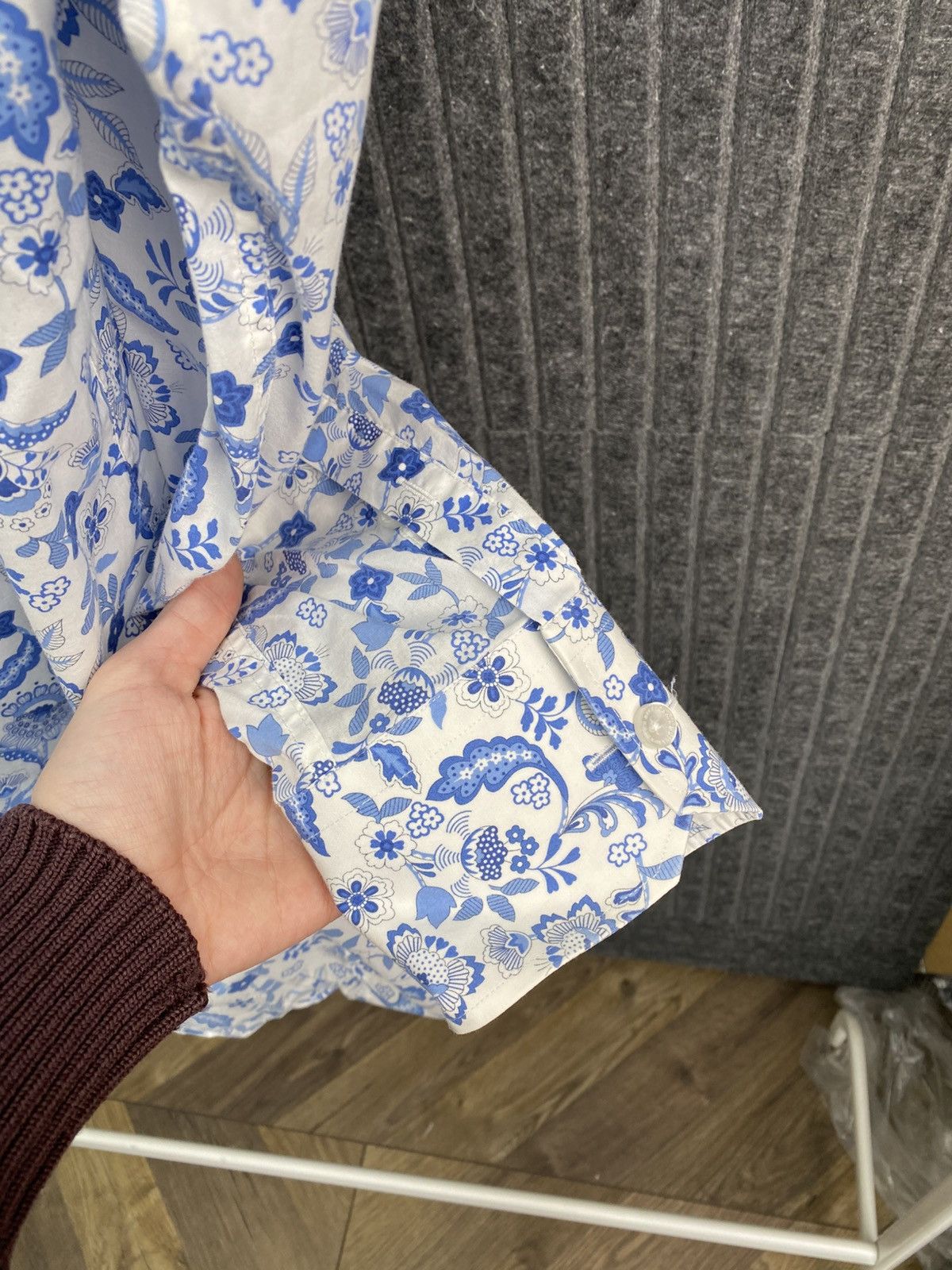 Billionaire Couture Vintage Billionaire Men’s Floral Dress Shirt Long Sleeve Size US L / EU 52-54 / 3 - 11 Thumbnail