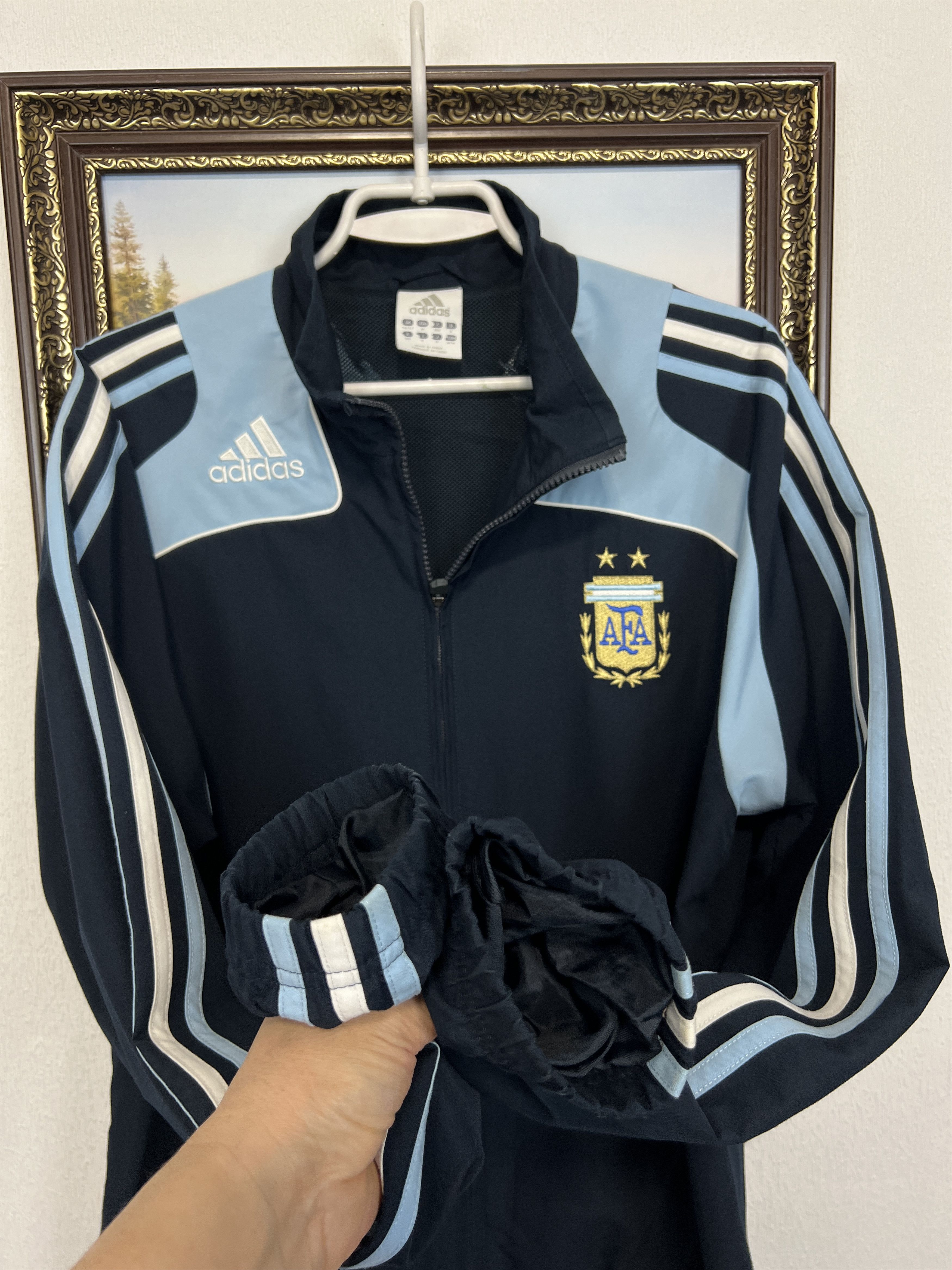 Adidas Vintage Argentina Football Jacket Soccer Track Top National Size US M / EU 48-50 / 2 - 6 Thumbnail