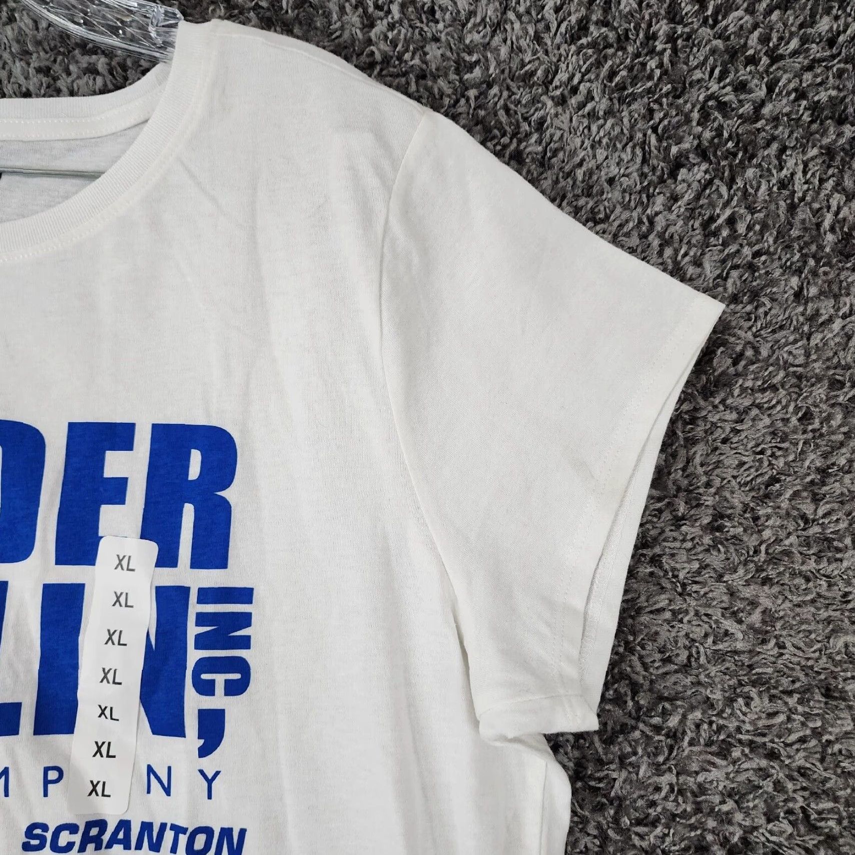 Vintage VINTAGE? No. The Office Dunder Mifflin Paper Company Shirt Womens XL White Short Sleeve T-Shirt Women XL White The Office Merch Women XL White Shirt Size 40" / US 18 - 3 Thumbnail