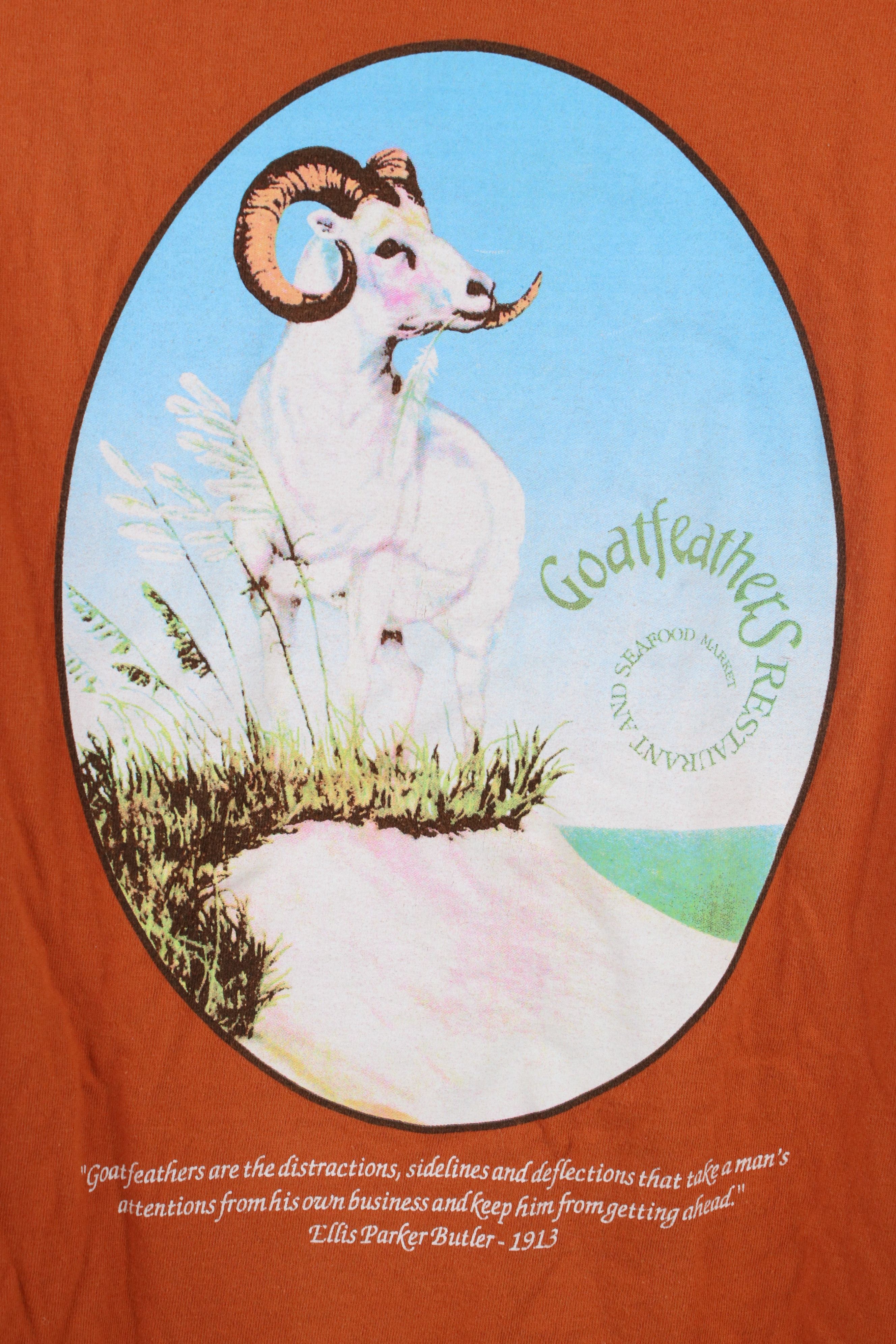 Vintage Vintage Goatfeathers Restaurant Santa Rosa Beach T-Shirt Size US XL / EU 56 / 4 - 10 Thumbnail
