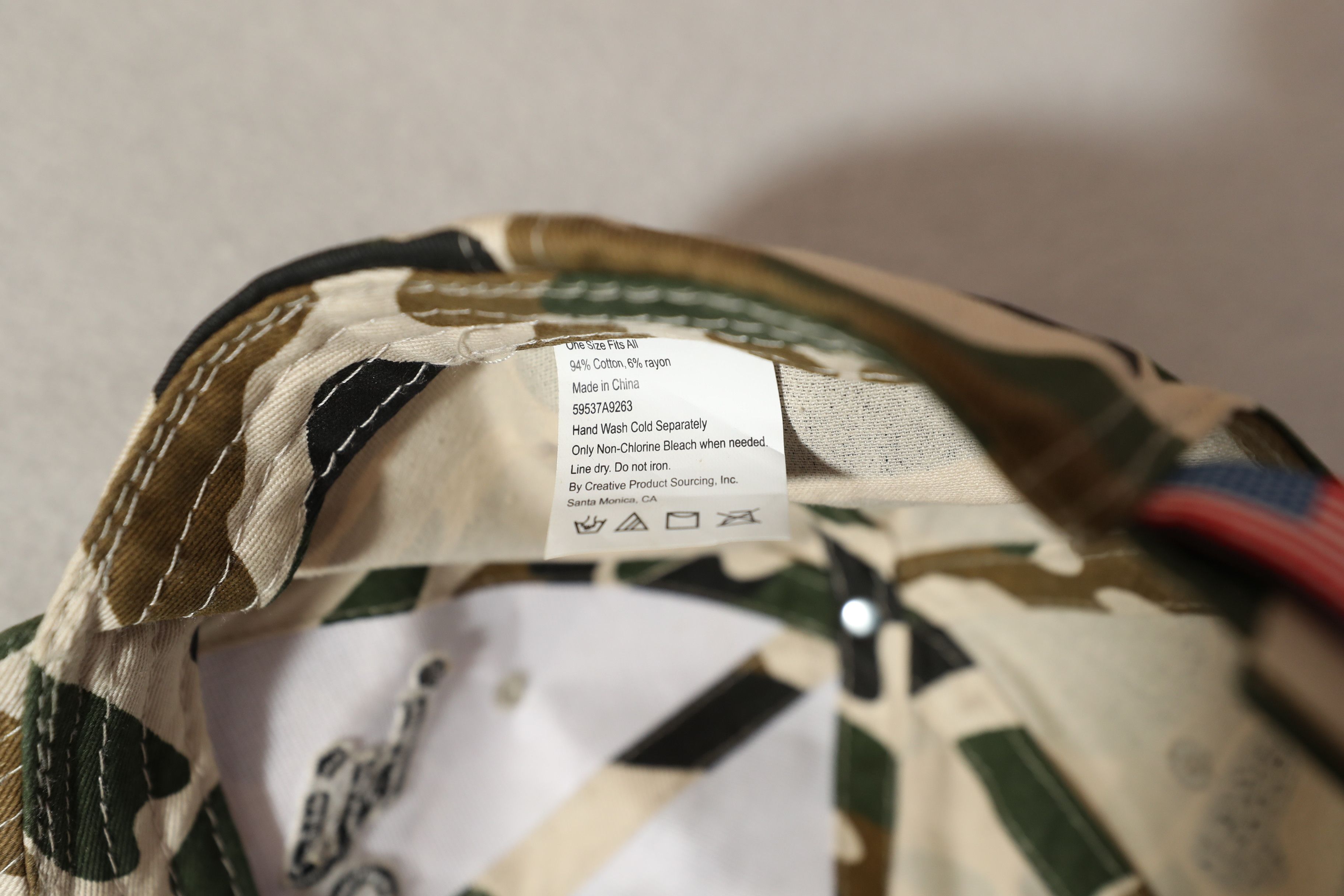 D.A.R.E Vintage Camo DARE Hat (OS) Size ONE SIZE - 7 Thumbnail
