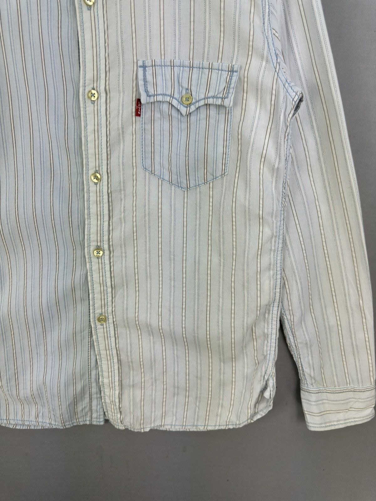 Levi's Levis Red Tab Two Tone Worker Shirt Size US M / EU 48-50 / 2 - 3 Thumbnail