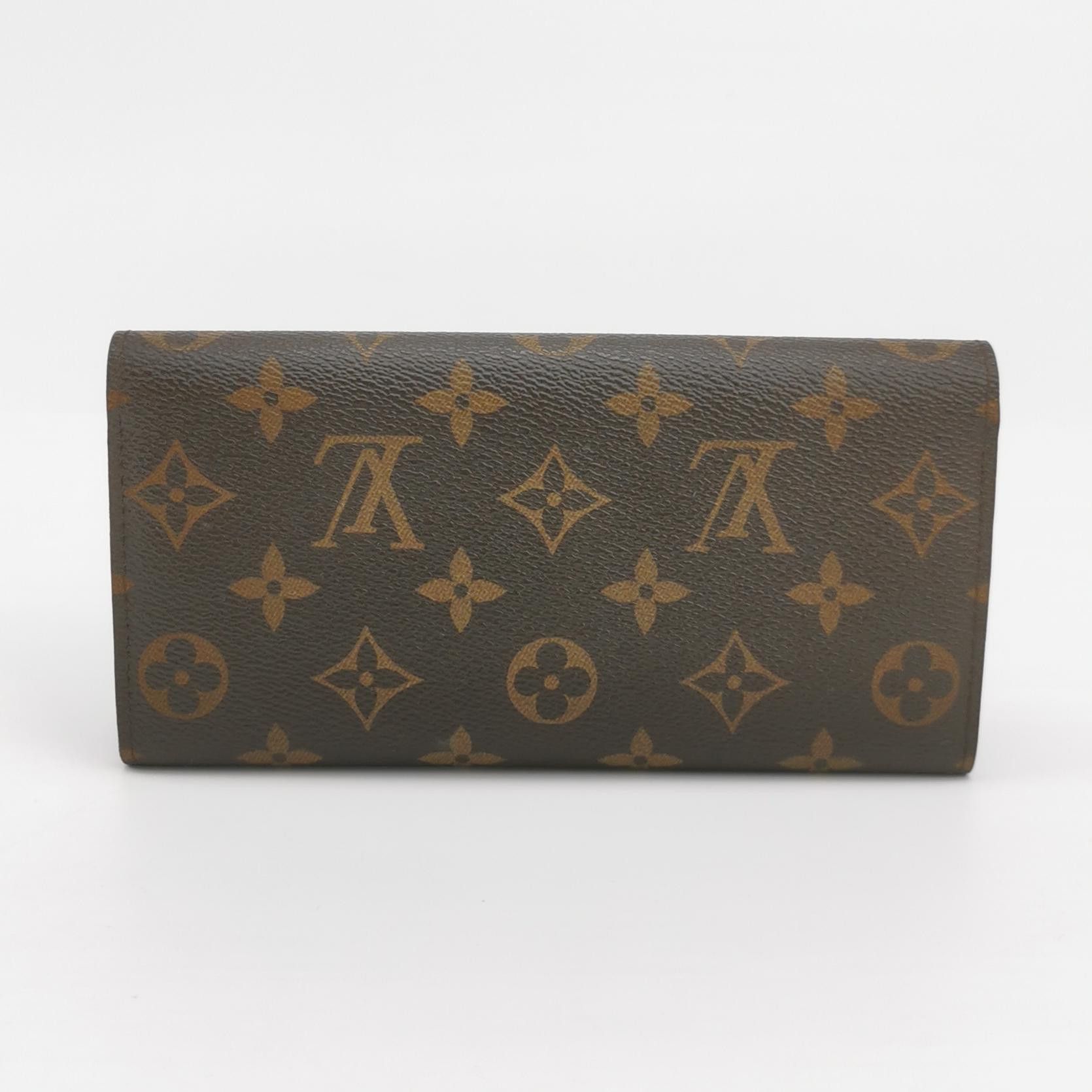 Louis Vuitton Louis Vuitton (LV) Emilie leather Monogram print snap walle Size ONE SIZE - 2 Thumbnail