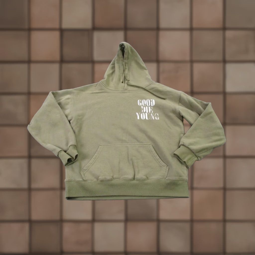 Olive Assholes Live Forever Hoodie Mens M Green Logo Sweatshirt Pullover Pocketed Size US M / EU 48-50 / 2 - 1 Thumbnail