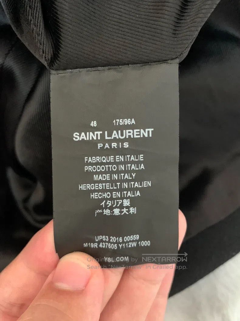 Saint Laurent Paris Saint Laurent Paris Black Double-breasted Navy Greatcoat Size US M / EU 48-50 / 2 - 4 Thumbnail