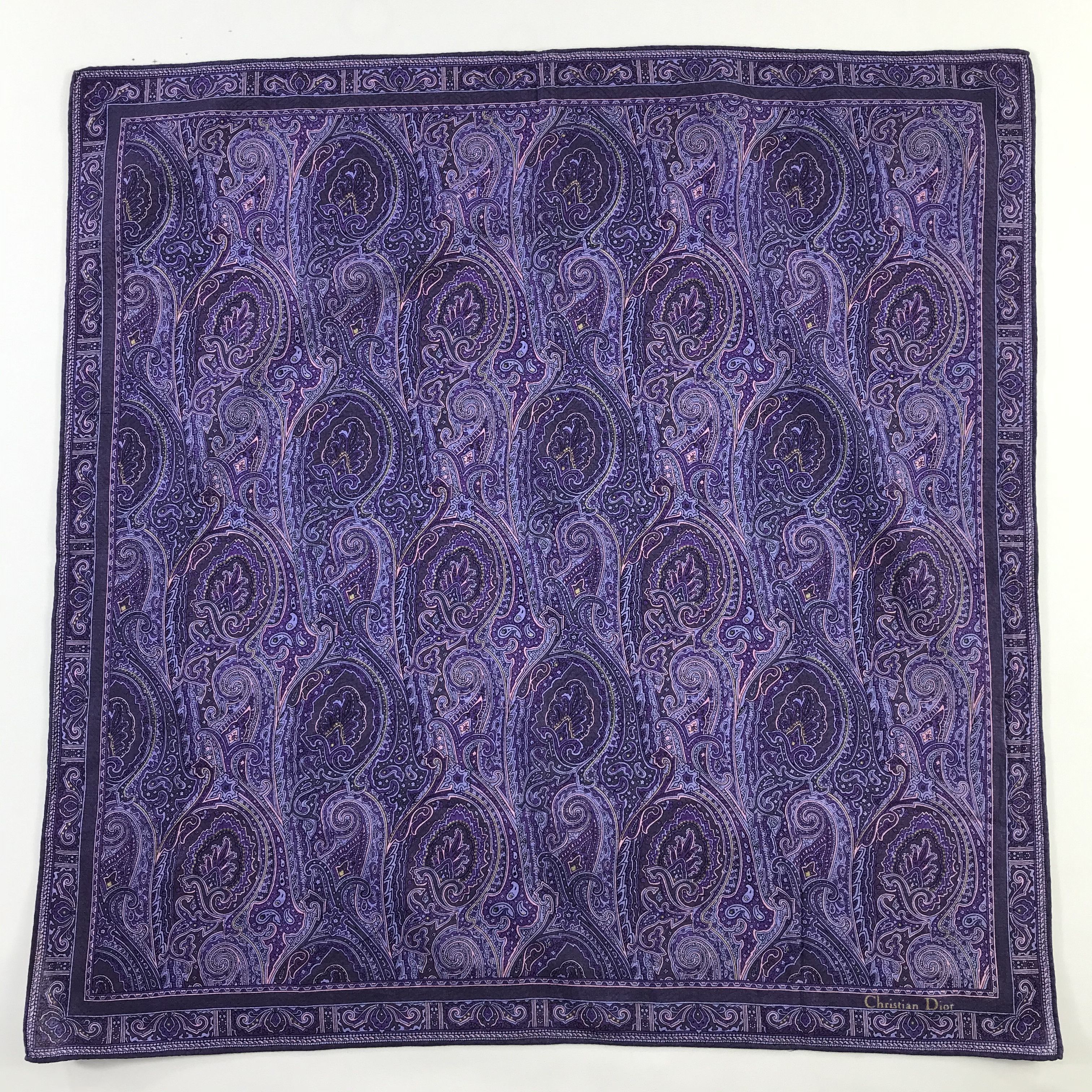Christian Dior Monsieur × Vintage Christian Dior Bandana / Handkerchief / Neckerchief - S513 Size ONE SIZE - 1 Thumbnail