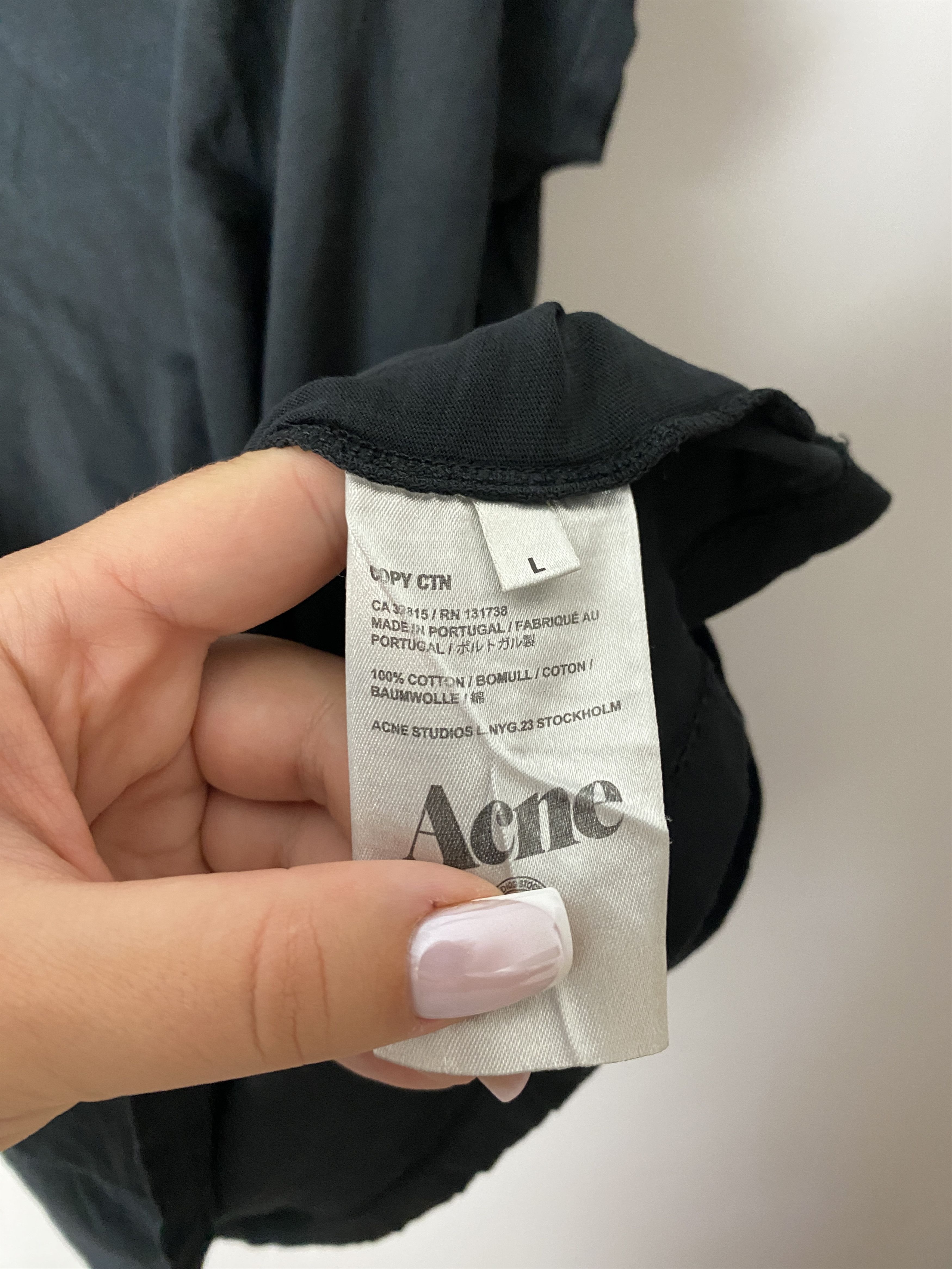 Acne Studios Acne Copy CTN basic casual t-shirt tee Size L / US 10 / IT 46 - 4 Thumbnail
