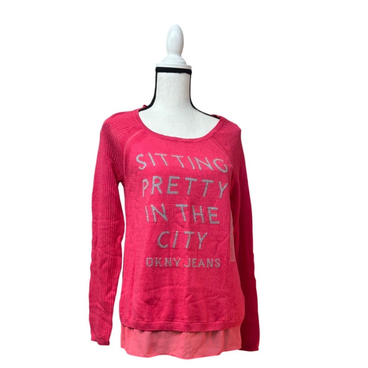 Other DKNY Jeans Junior’s “Sitting Pretty in the City” Sweater, Tu Size M / US 6-8 / IT 42-44 - 1 Thumbnail