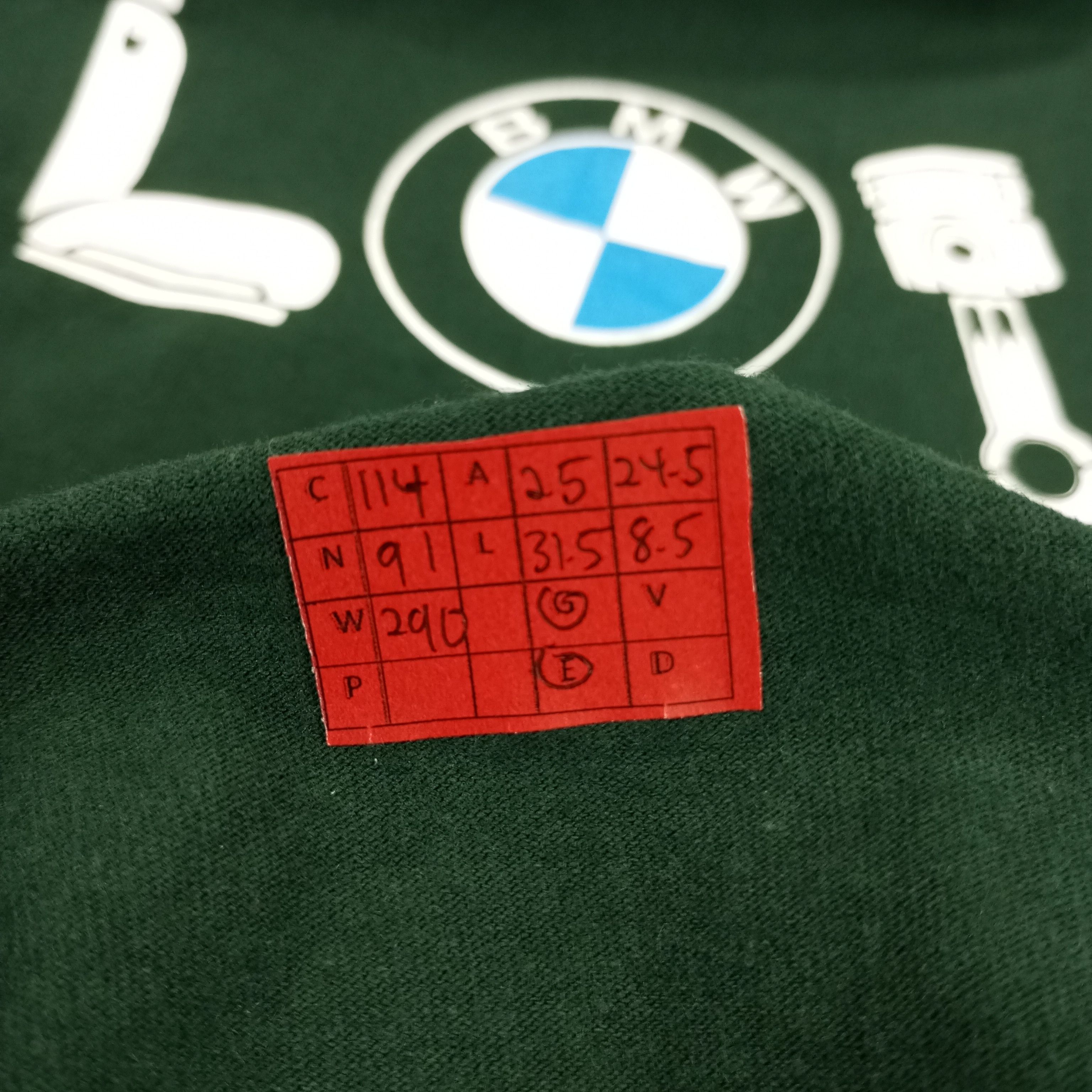 BMW × Vintage BMW Logo Design Motorsports Love Style Tshirt Size US XXL / EU 58 / 5 - 7 Thumbnail