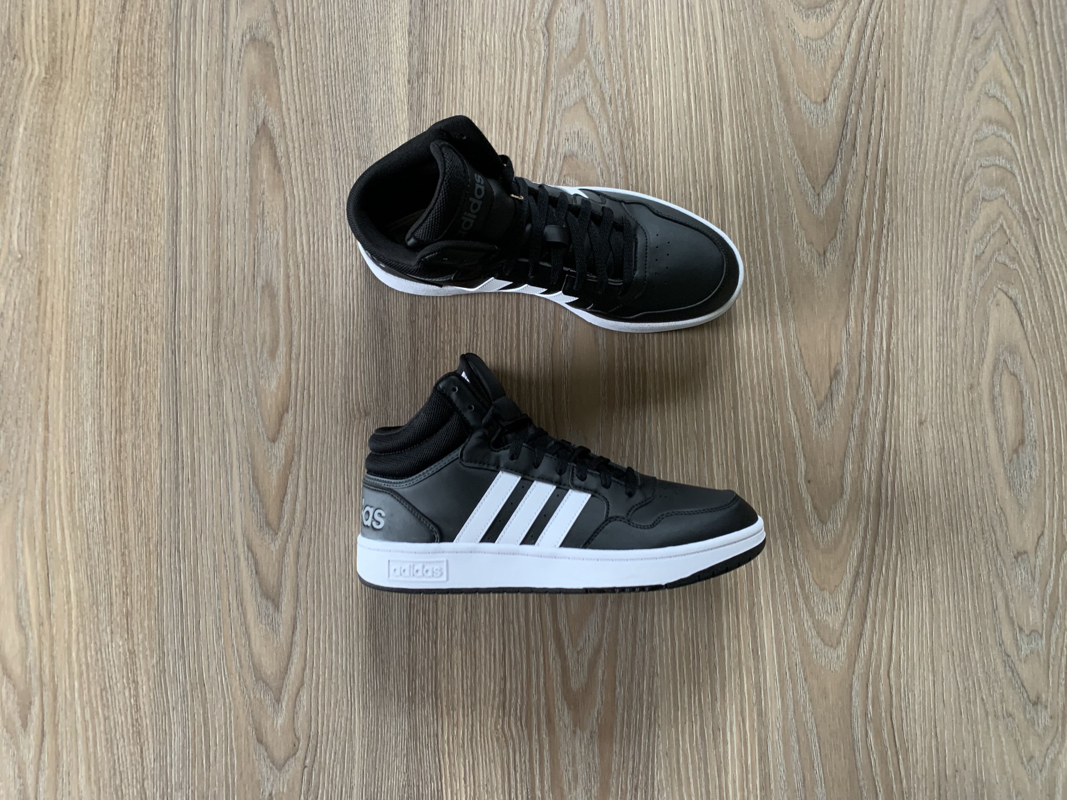 Adidas Adidas Hoops 3.0 Mid Black Sneakers Size US 10.5 / EU 43-44 - 2 Thumbnail