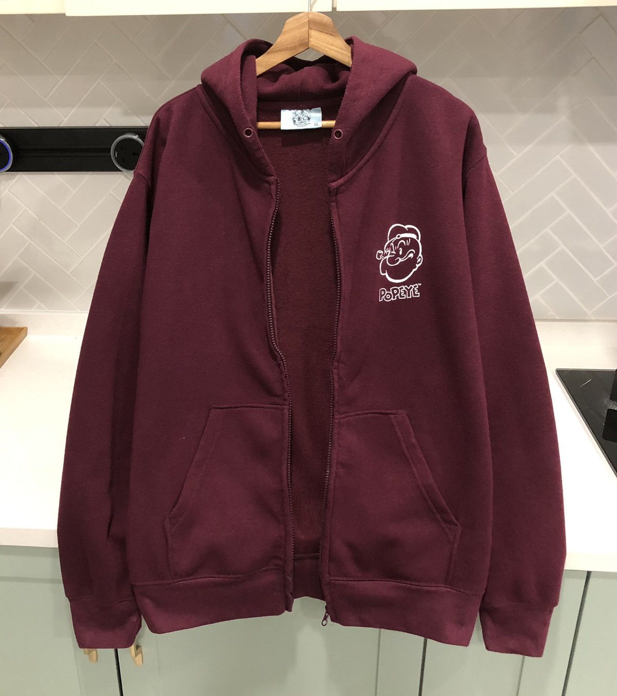 Cartoon Network Popeye Zip-up Hoodie Sweatshirt Size US L / EU 52-54 / 3 - 9 Thumbnail