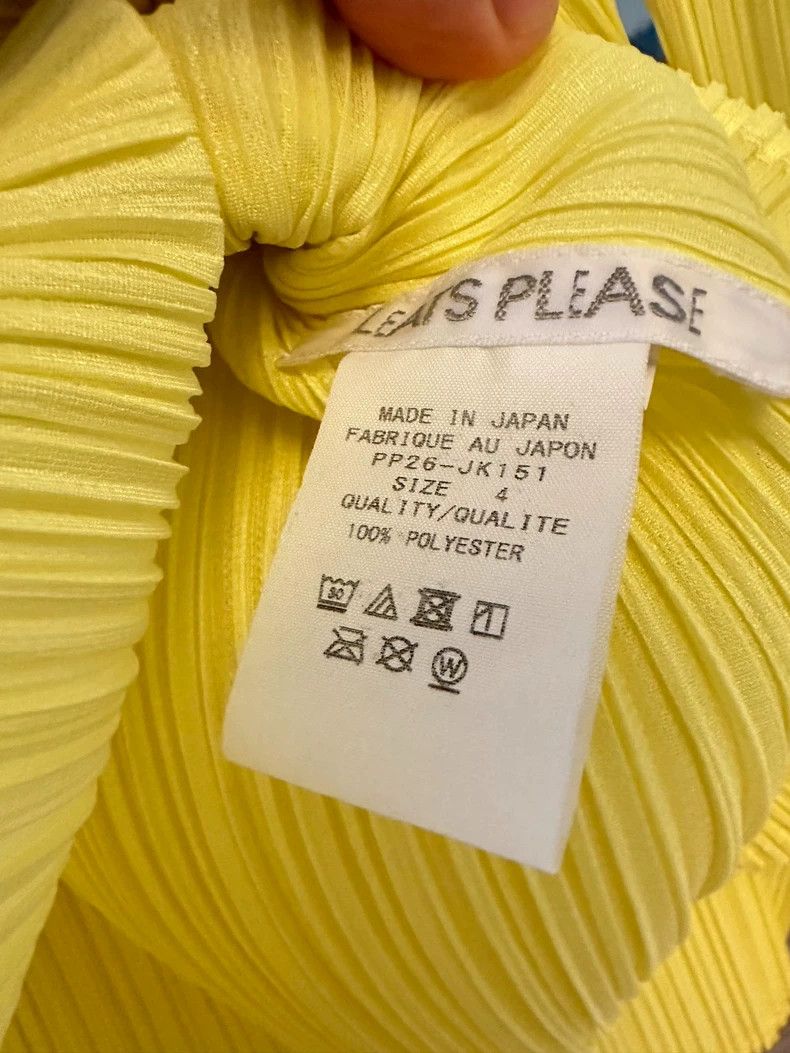 Issey Miyake Issey Miyake Yellow pleated cardigan Size XL / US 12-14 / IT 48-50 - 3 Thumbnail