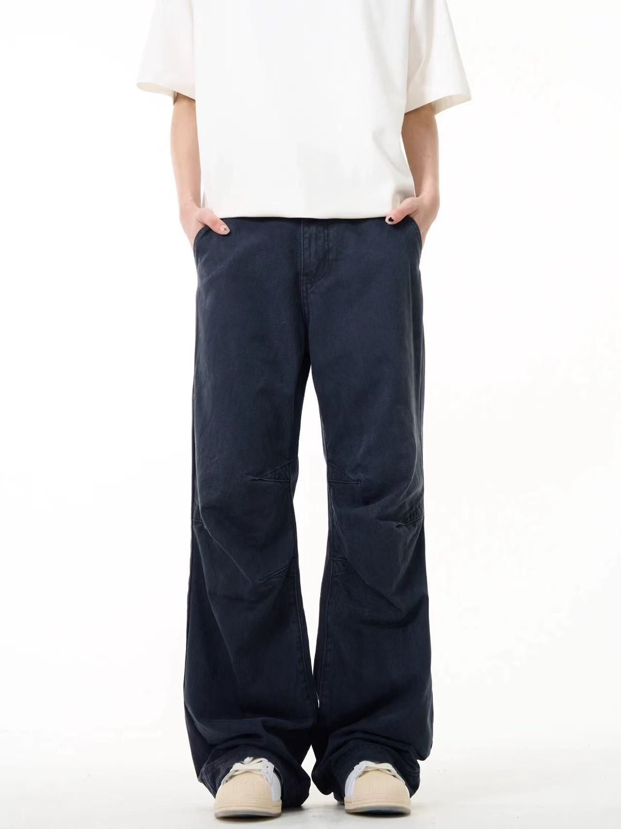 Vintage Retro Men's Loose Straight Leg Cargo Casual Jeans Size US 32 / EU 48 - 1 Thumbnail