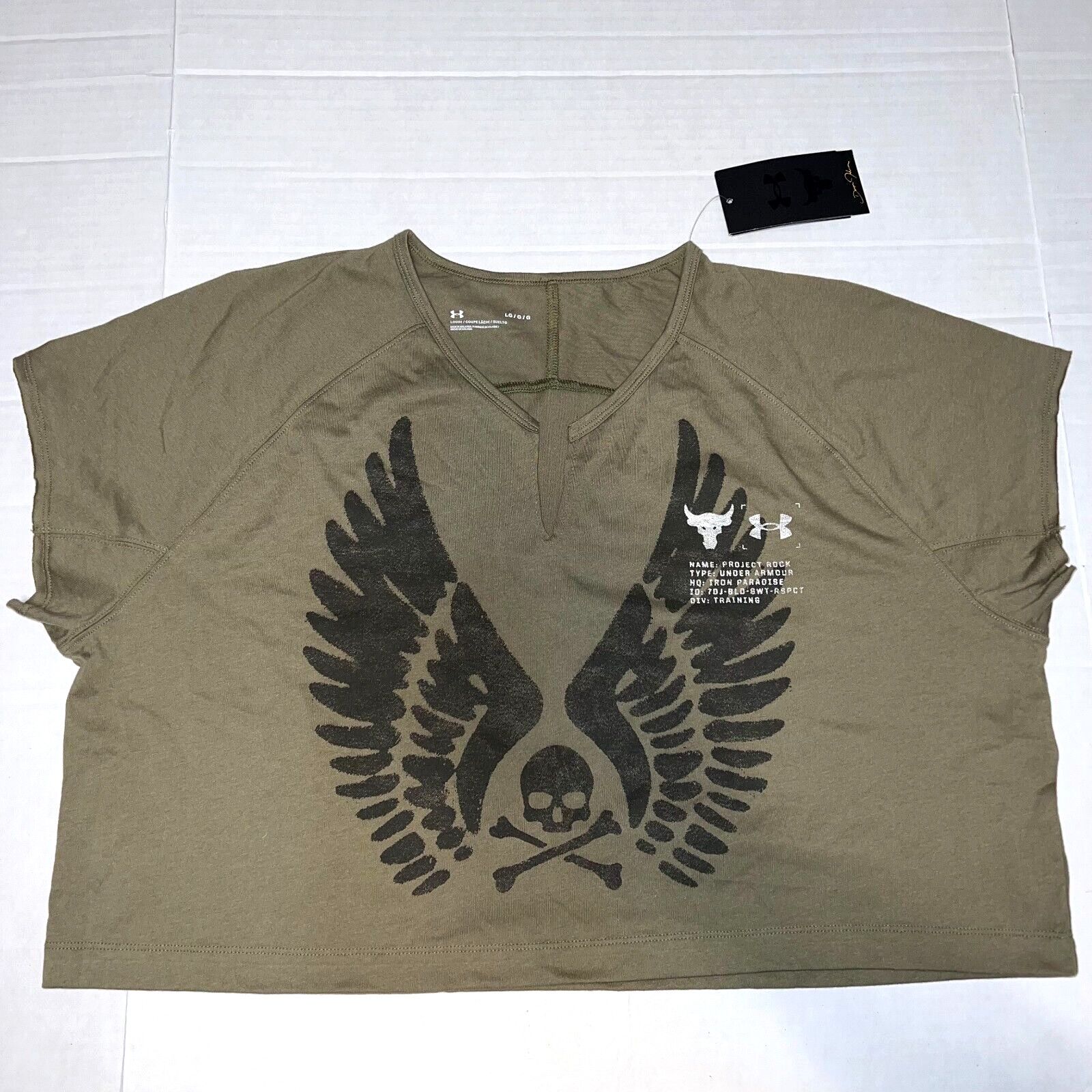 Under Armour NEW Under Armour Women's Project Rock Wings Top Size Large Size L / US 10 / IT 46 - 1 Thumbnail