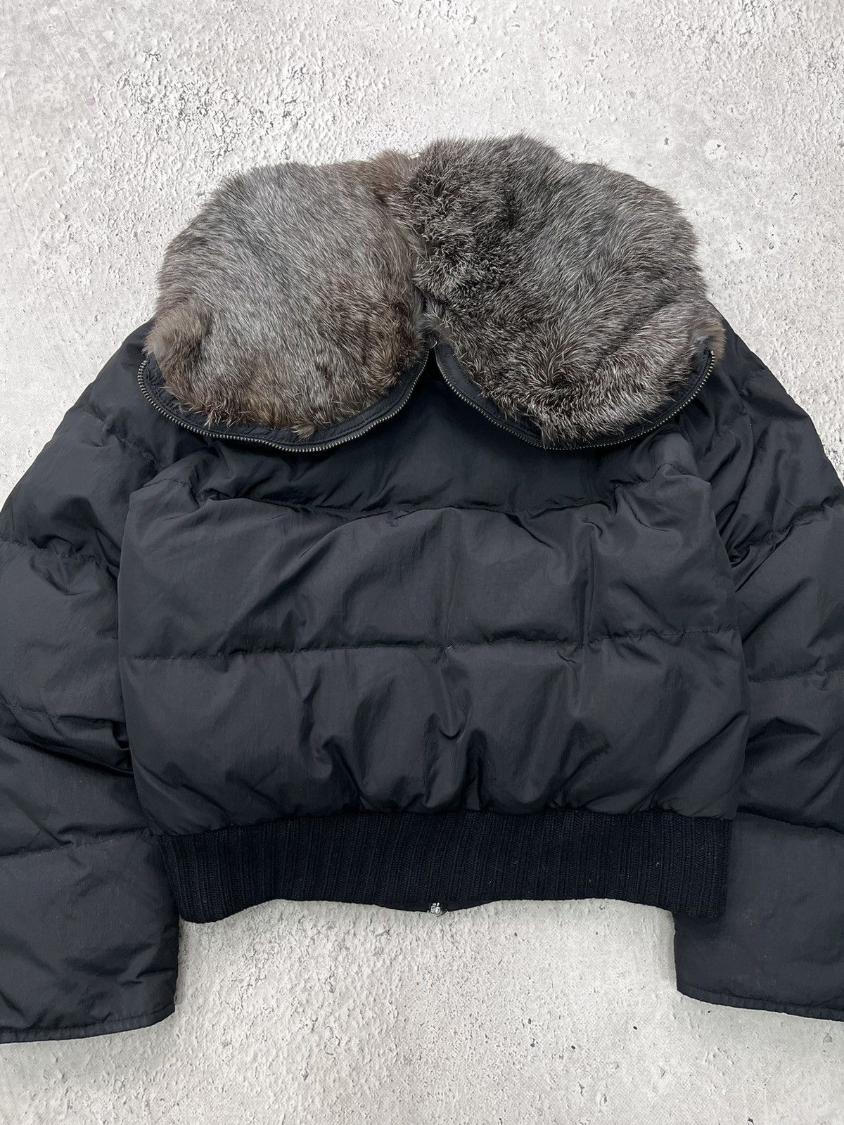 ジャケット・アウター fur jacket black 00s archive opium carti 2000s Japanese Punk Grunge Fur Puffer Jacket opium style