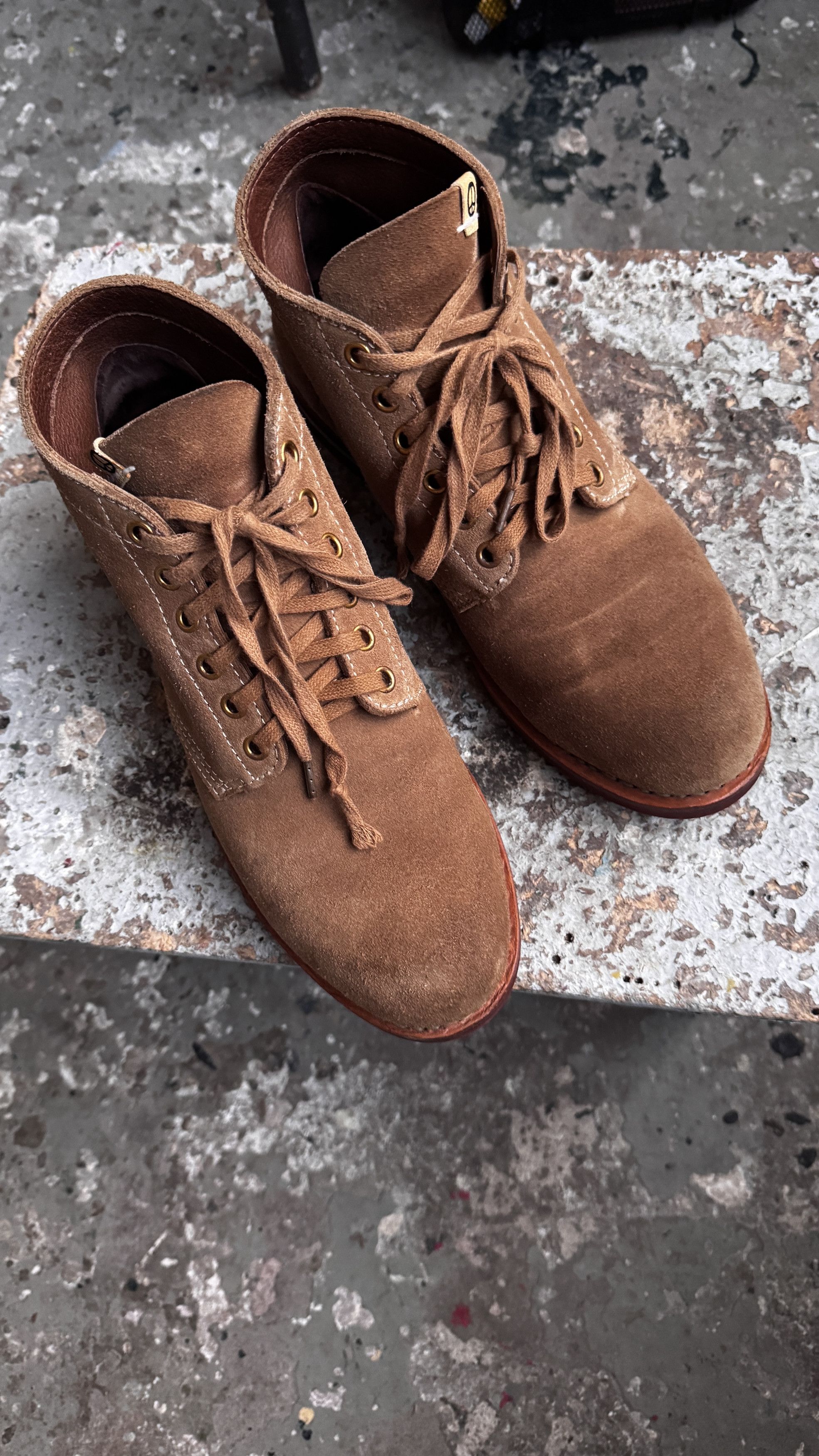 Visvim aa . US9 . BRIGADIER BOOTS MID-FOLK . CAMEL Size US 9 / EU 42 - 1 Thumbnail