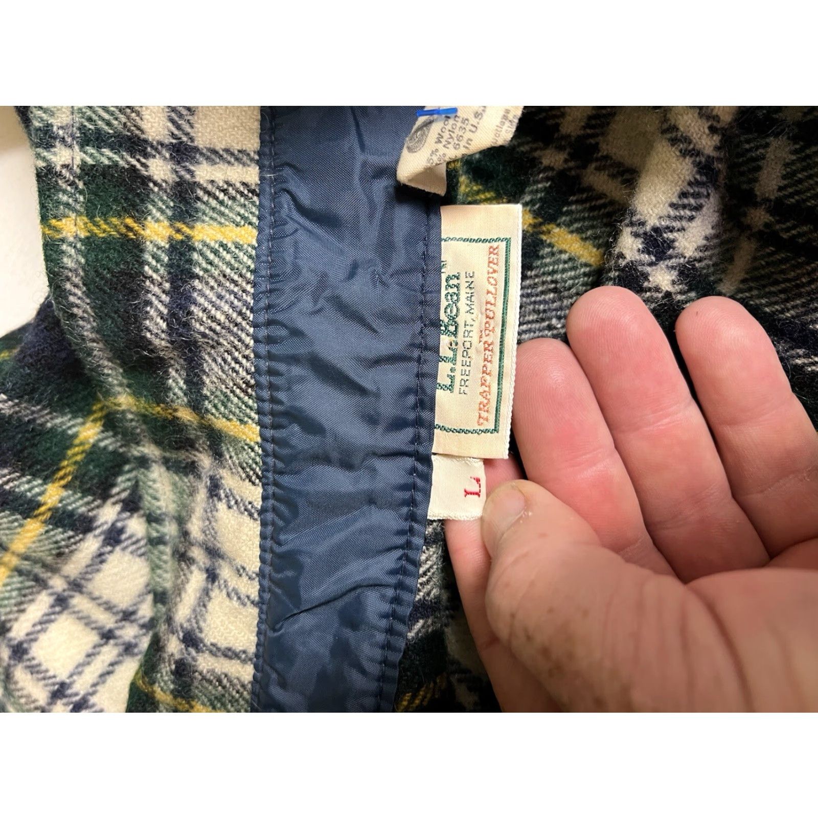 Vintage VINTAGE L.L. Bean Mens Pullover Wool Flannel Shirt USA Made Plaid L Size US L / EU 52-54 / 3 - 3 Thumbnail