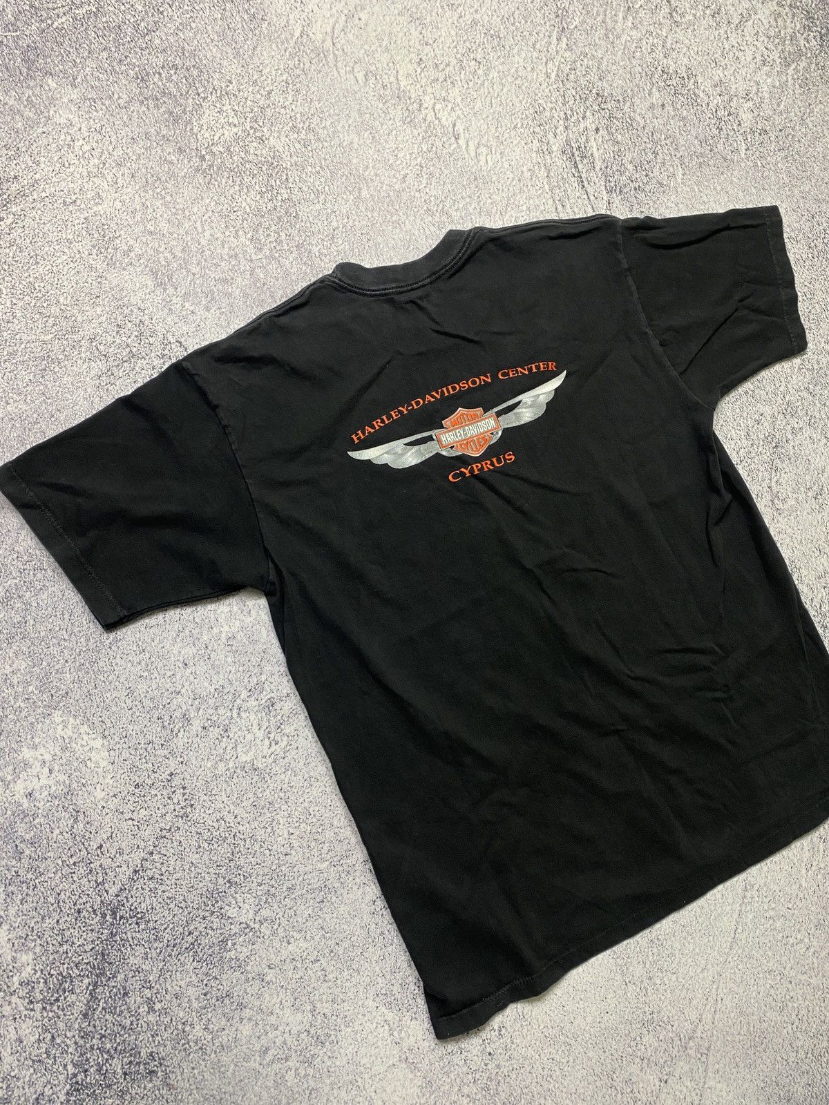 Harley Davidson × Vintage Vintage 1996 Harley Davidson Cyprus T-shirt Size US XL / EU 56 / 4 - 11 Thumbnail