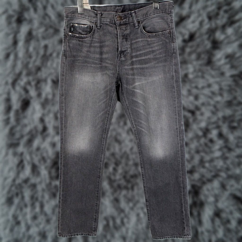 Abercrombie & Fitch Abercrombie & Fitch Jeans Men's W31/L32 Whiskers Button Fly Faded Regular Fit Grey Denim Casual Pants Vintage? No Size US 31 - 1 Thumbnail