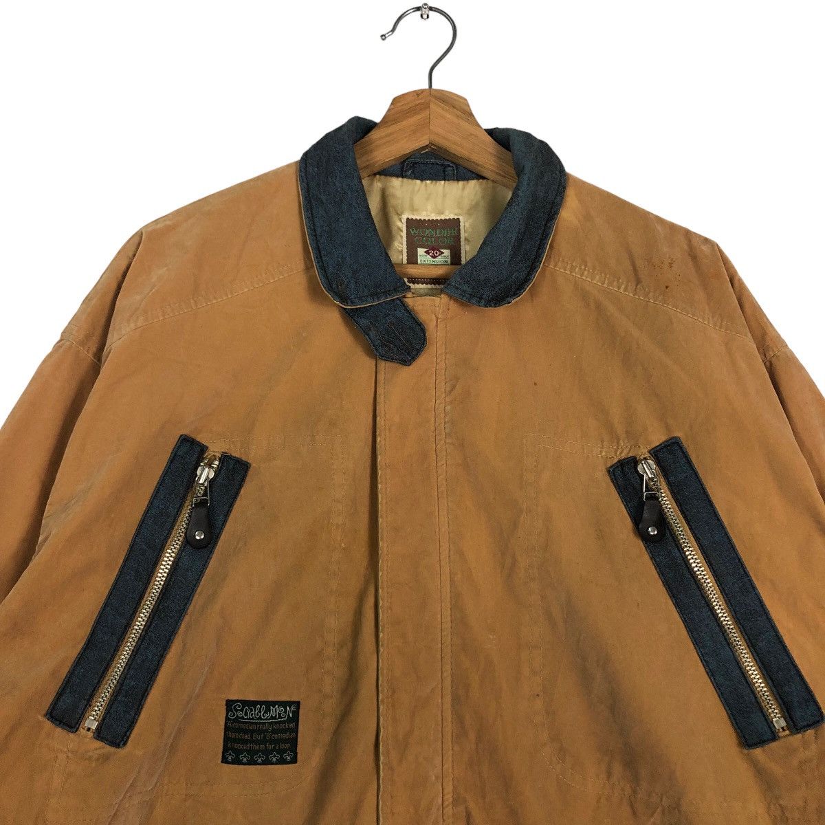 Japanese Brand Vintage Chore Jacket Hybrid Canvas Cargo Pocket IsseyMiyake Size US L / EU 52-54 / 3 - 3 Thumbnail