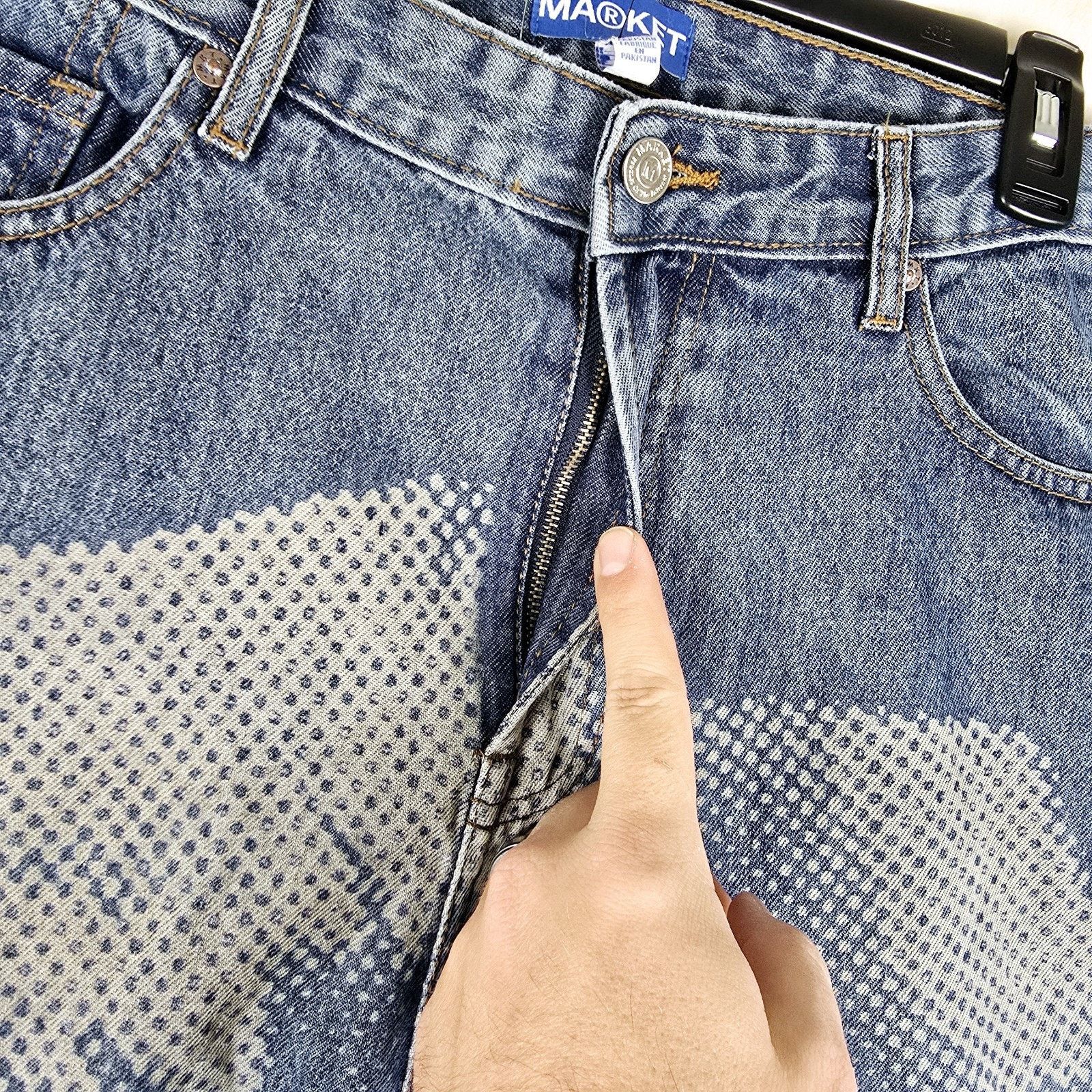 Market Chinatown Market Rose Parade Straight Leg Jeans XL 36x30 Size US 36 / EU 52 - 4 Thumbnail