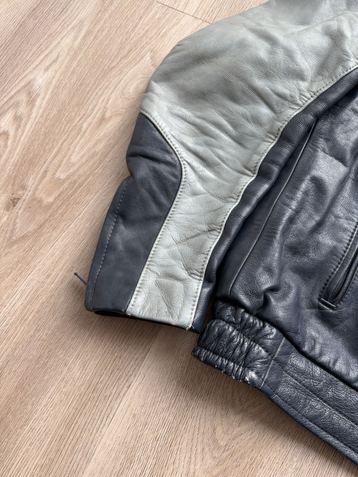 BMW Vintage 80's BMW Motorcycle Biker Leather Jacket Size US M / EU 48-50 / 2 - 2 Thumbnail