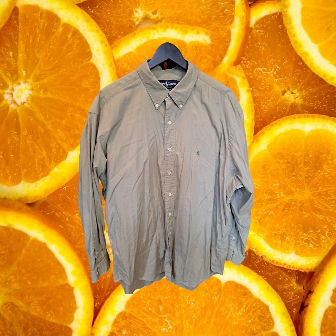 Ralph Lauren Ralph Lauren Tan Button Up Yarmouth Size 17 1/2 Size US L / EU 52-54 / 3 - 1 Thumbnail