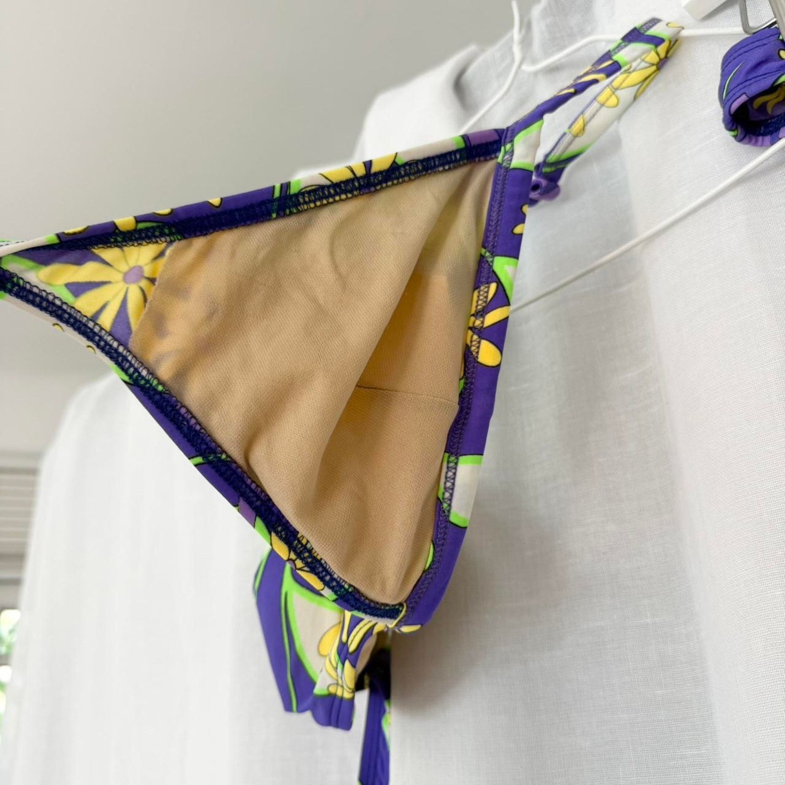 Vintage Vintage y2k floral halter bikini Size L / US 10 / IT 46 - 3 Thumbnail