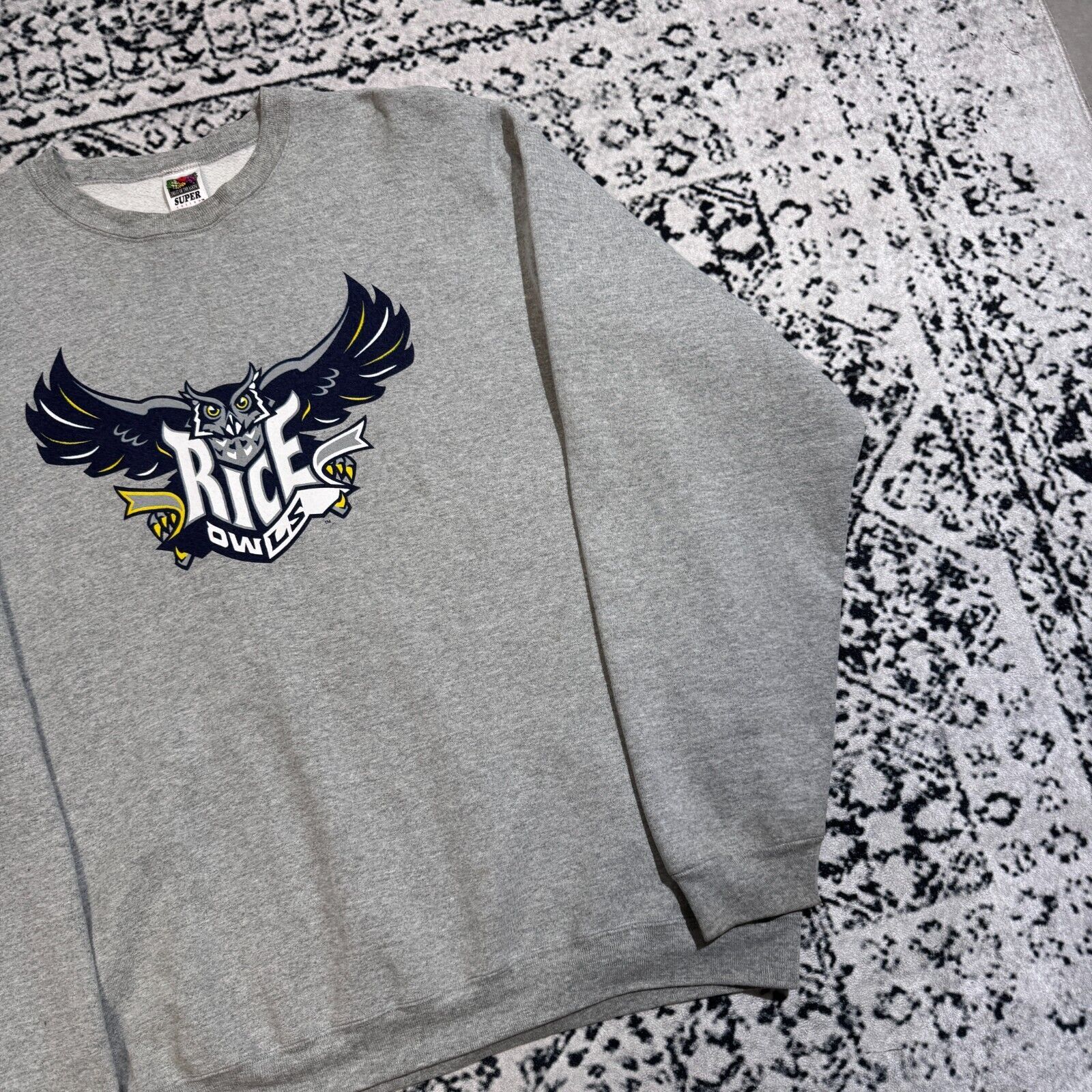 Vintage Vintage Gray Cotton Crewneck Size XXL Rice Owls University Size US XXL / EU 58 / 5 - 5 Thumbnail