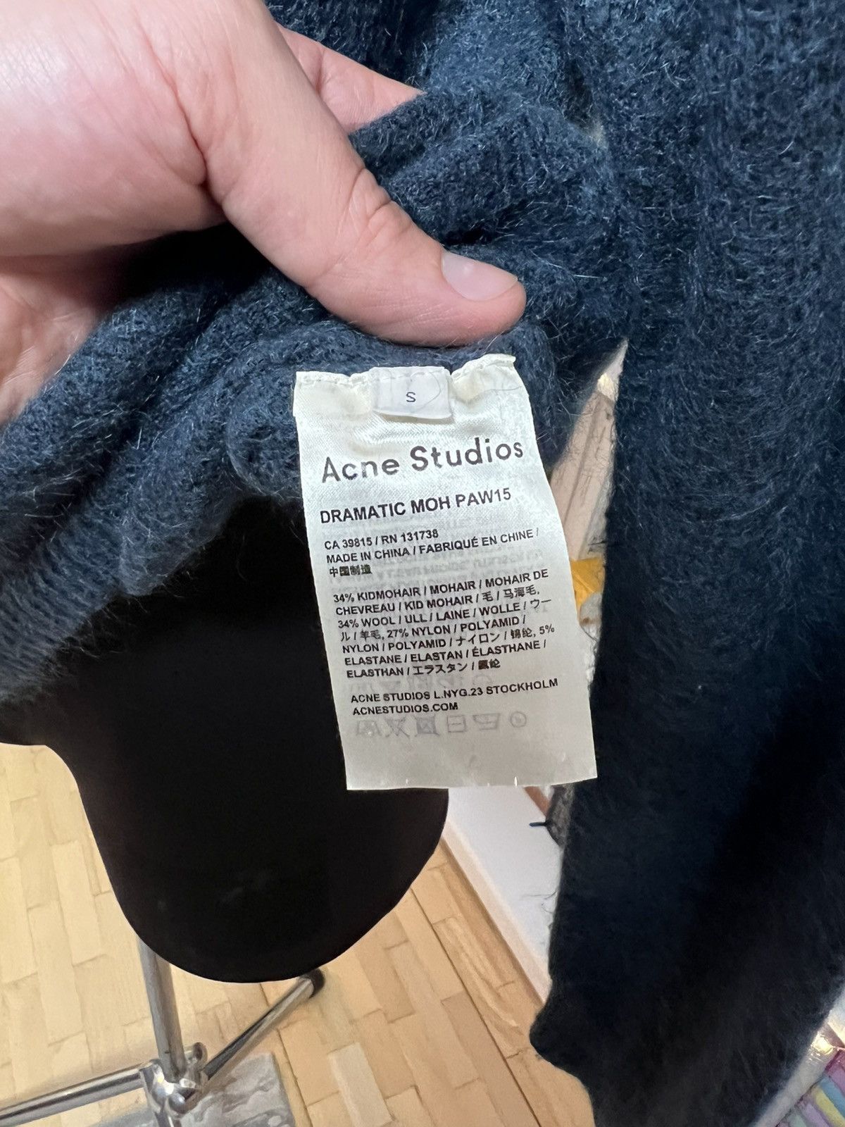 Acne Studios Acne studios men’s knitwear sweater mohair wool streetwear Size US S / EU 44-46 / 1 - 4 Thumbnail