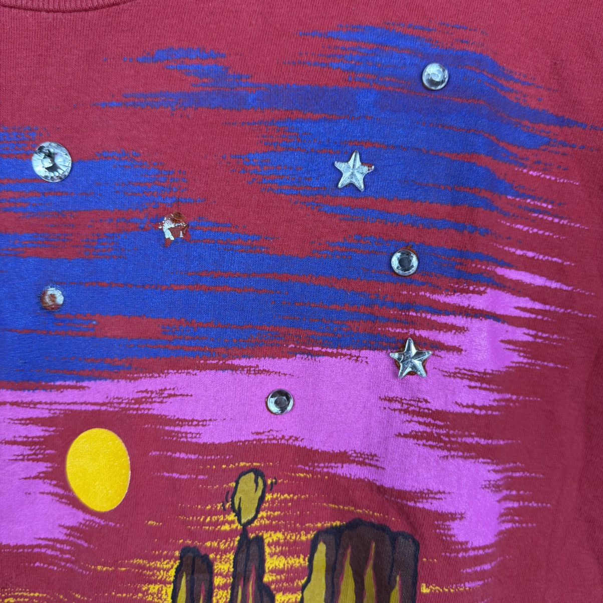 Disney Vintage Disney Store Western Scene Night Sky Tee Size US XL / EU 56 / 4 - 2 Thumbnail