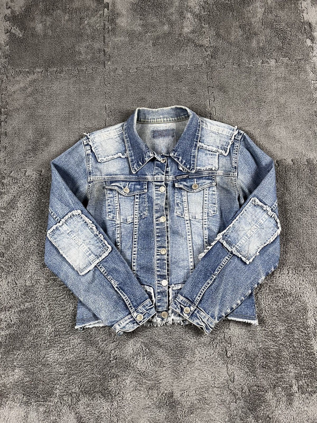 Vintage Vintage Y2K Patchwork denim jacket Japanese grunge size M Size M / US 6-8 / IT 42-44 - 1 Thumbnail