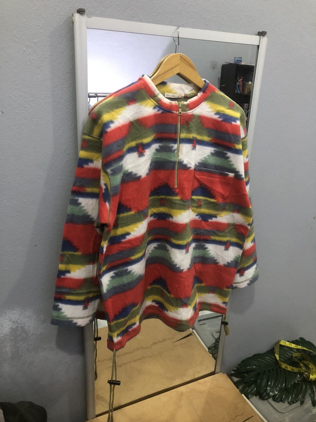 Japanese Brand × Vintage Sante reins navajo fleece sweatshirt Size US XL / EU 56 / 4 - 3 Thumbnail