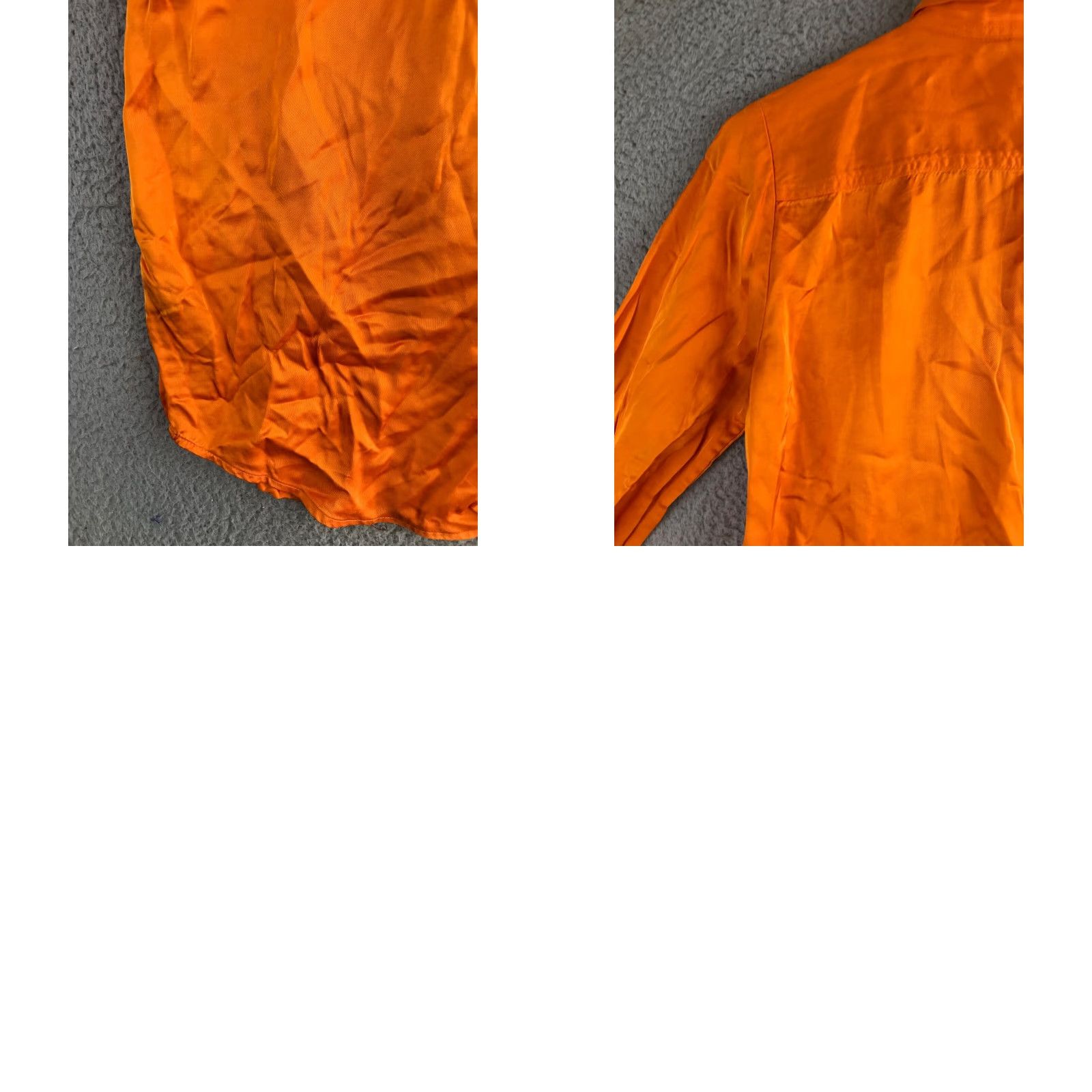 Ralph Lauren VINTAGE Lauren Ralph Lauren Shirt Dress Women's 2 Orange Long Sleeve Collared Button Up Size XS / US 0-2 / IT 36-38 - 10 Thumbnail
