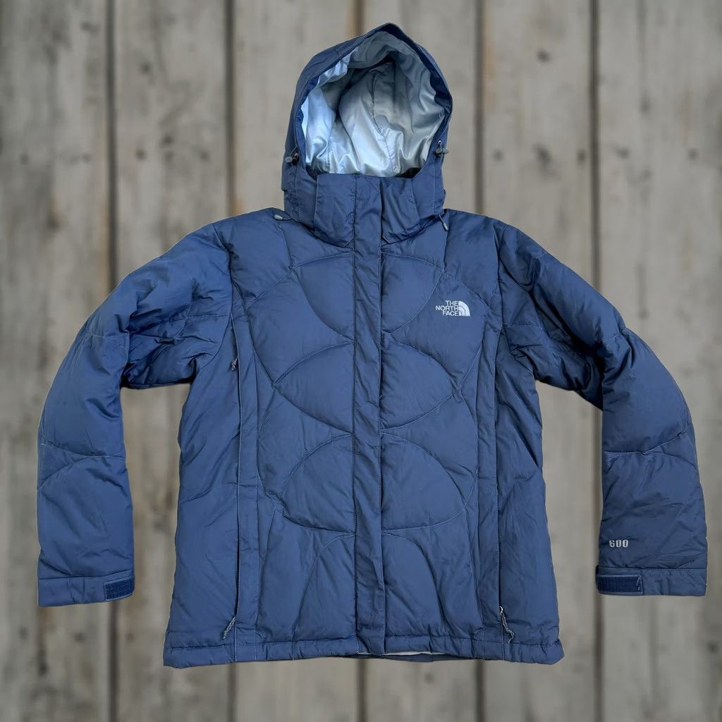 The North Face Vintage The North Face Jacket Women’s L Blue Down Puffer Quilted 600 Ski Ice Size L / US 10 / IT 46 - 1 Thumbnail