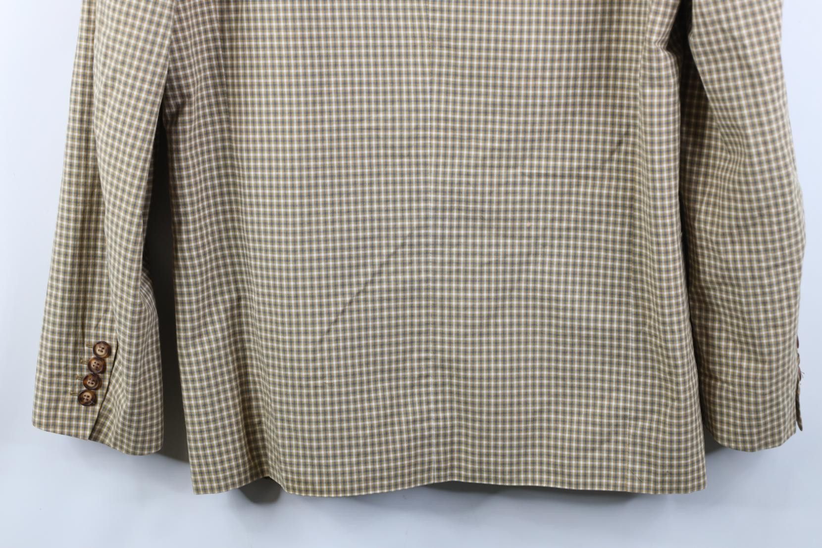 Gap Vintage 90s Gap Button Suit Coat Blazer Jacket Plaid Cotton Size US S / EU 44-46 / 1 - 16 Thumbnail