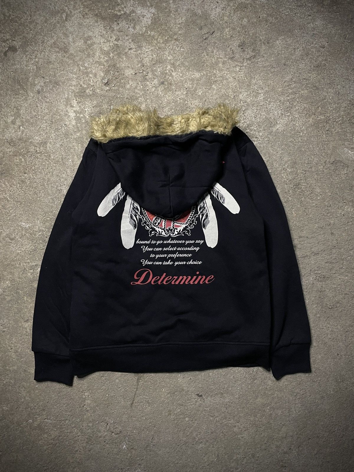 14th Addiction 2000’s Lock Heaven - Poem Fur Hoodie Size US M / EU 48-50 / 2 - 17 Thumbnail