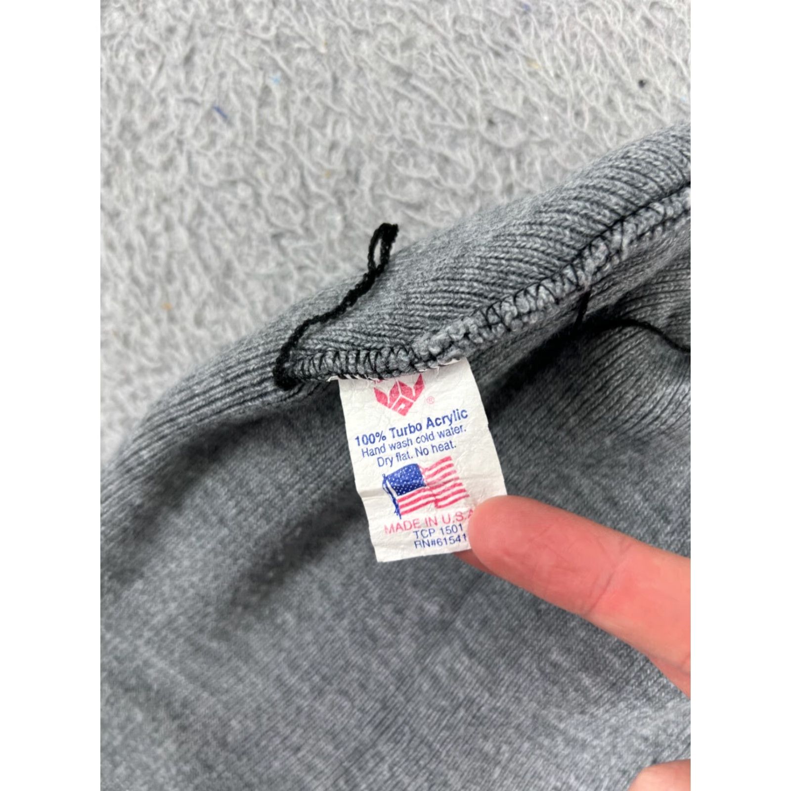 Vintage QL Beanie Adult One Size Gray Knit Acrylic Ski Snowboard Made In USA Size ONE SIZE - 6 Thumbnail
