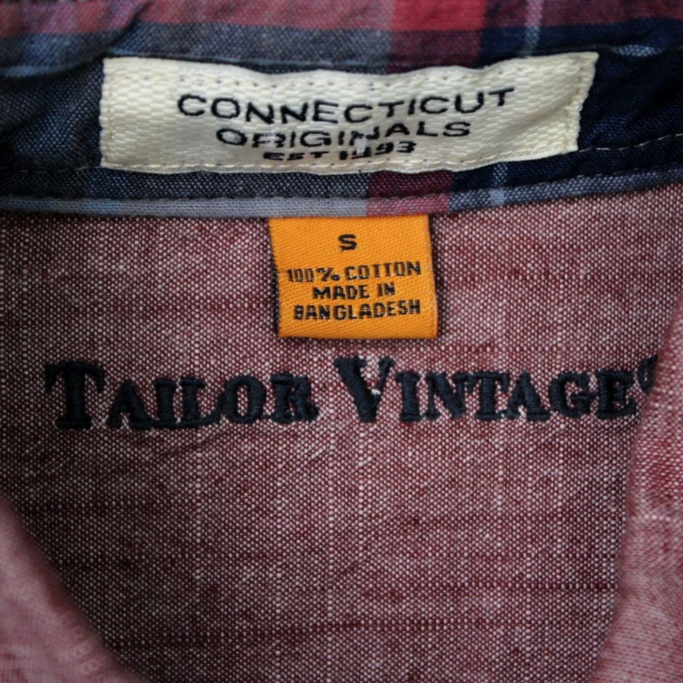 Vintage Tailor Vintage Shirt Mens Small Heather Red Flip Cuff 100% Cotton Long Sleeve Shirt Size US S / EU 44-46 / 1 - 5 Thumbnail