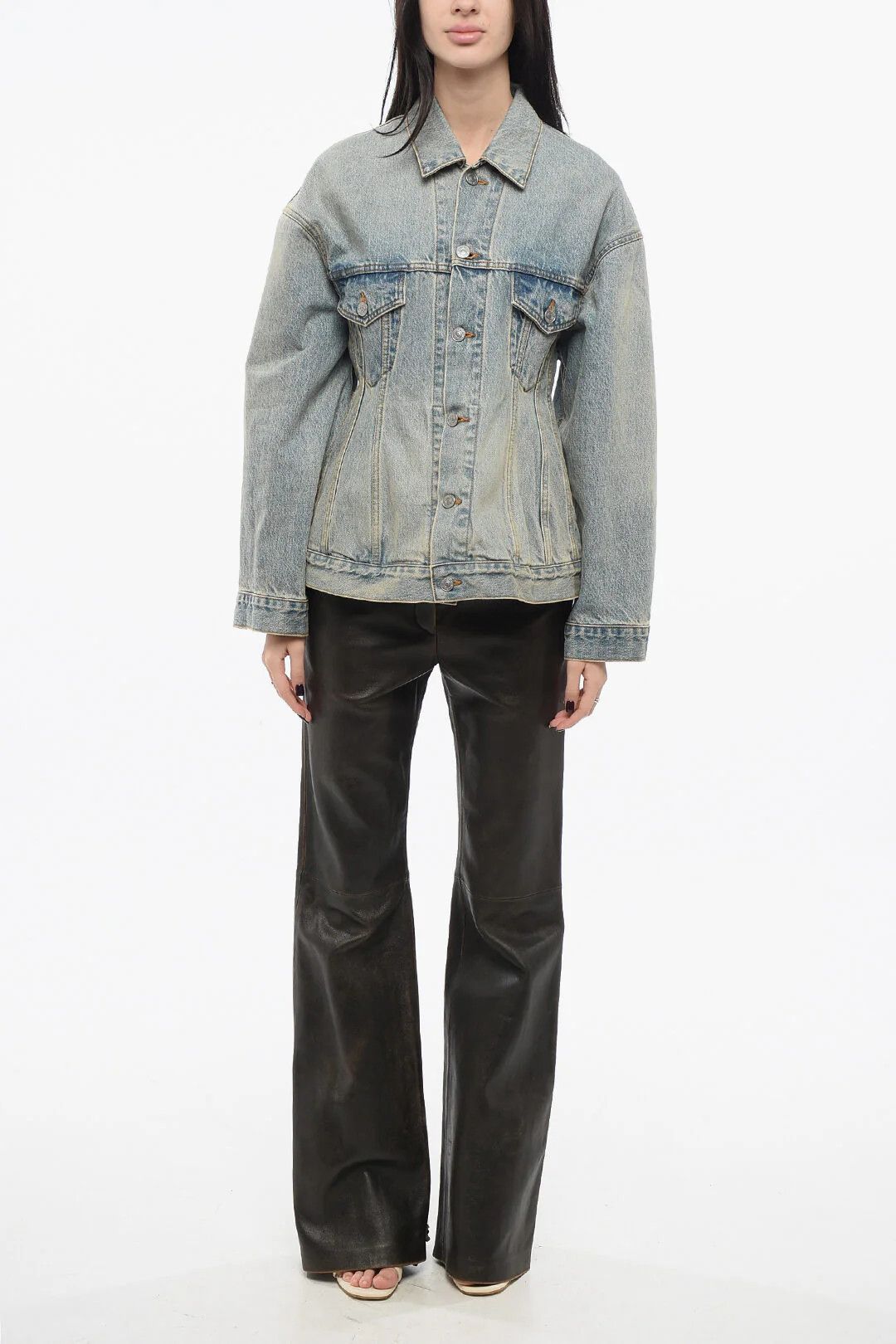 Balenciaga og1mm0326 Denim Jacket in Blue Size XS / US 0-2 / IT 36-38 - 4 Thumbnail