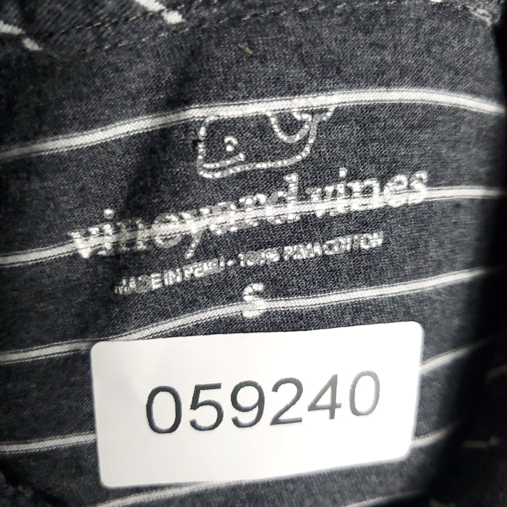 Vineyard Vines Vineyard Vines Polo Shirt Mens Small Gray Striped Cotton Short Sleeve Casual Size US S / EU 44-46 / 1 - 6 Thumbnail