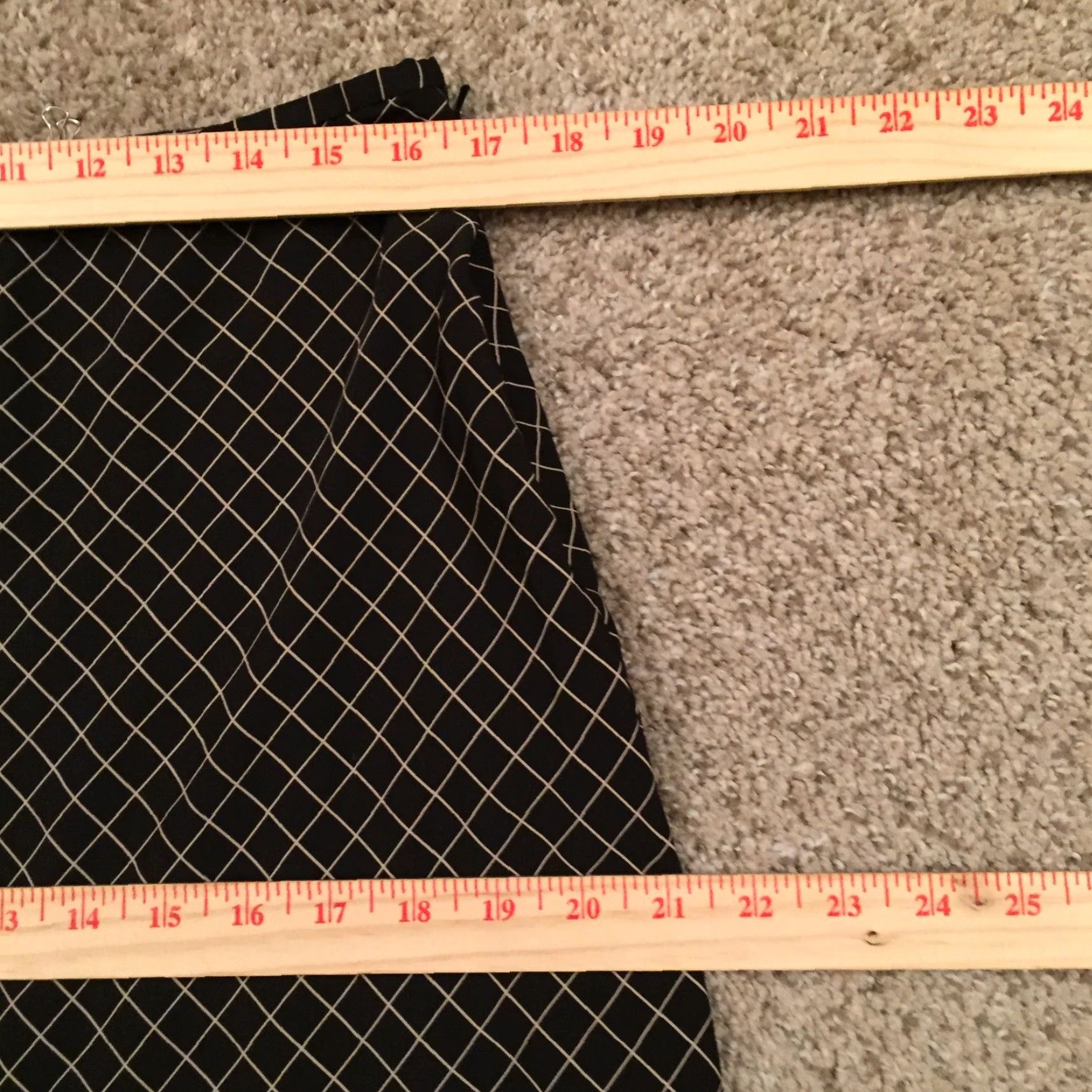 Vintage G.H. Bass & Co. Skirt Midi Women Size 14 Black Argyle Lined Lightweight A-Line Polyester Size 36" / US 14 / IT 50 - 3 Thumbnail