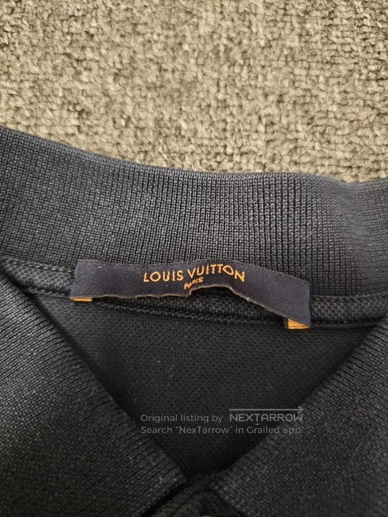 Louis Vuitton Louis Vuitton Navy Blue Polo Shirt. Size US XL / EU 56 / 4 - 2 Thumbnail