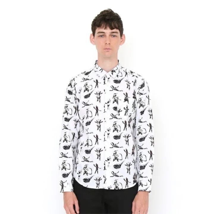 Japanese Brand Graniph X Monster Pattern of Ultraman L/S Button-up Shirt Size US S / EU 44-46 / 1 - 14 Thumbnail