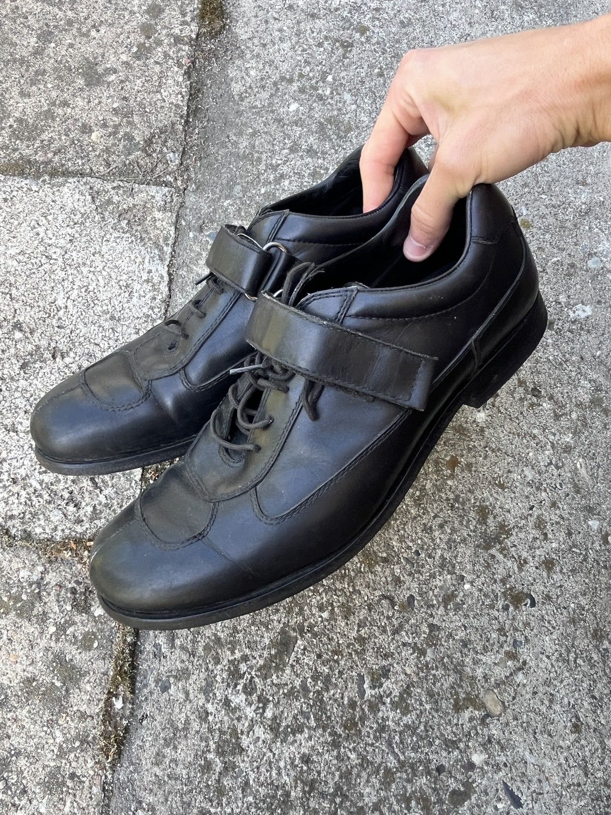 Prada Prada derby shoes 90s avant garde strap on miuccia prada Size US 11 / IT 41 - 1 Thumbnail