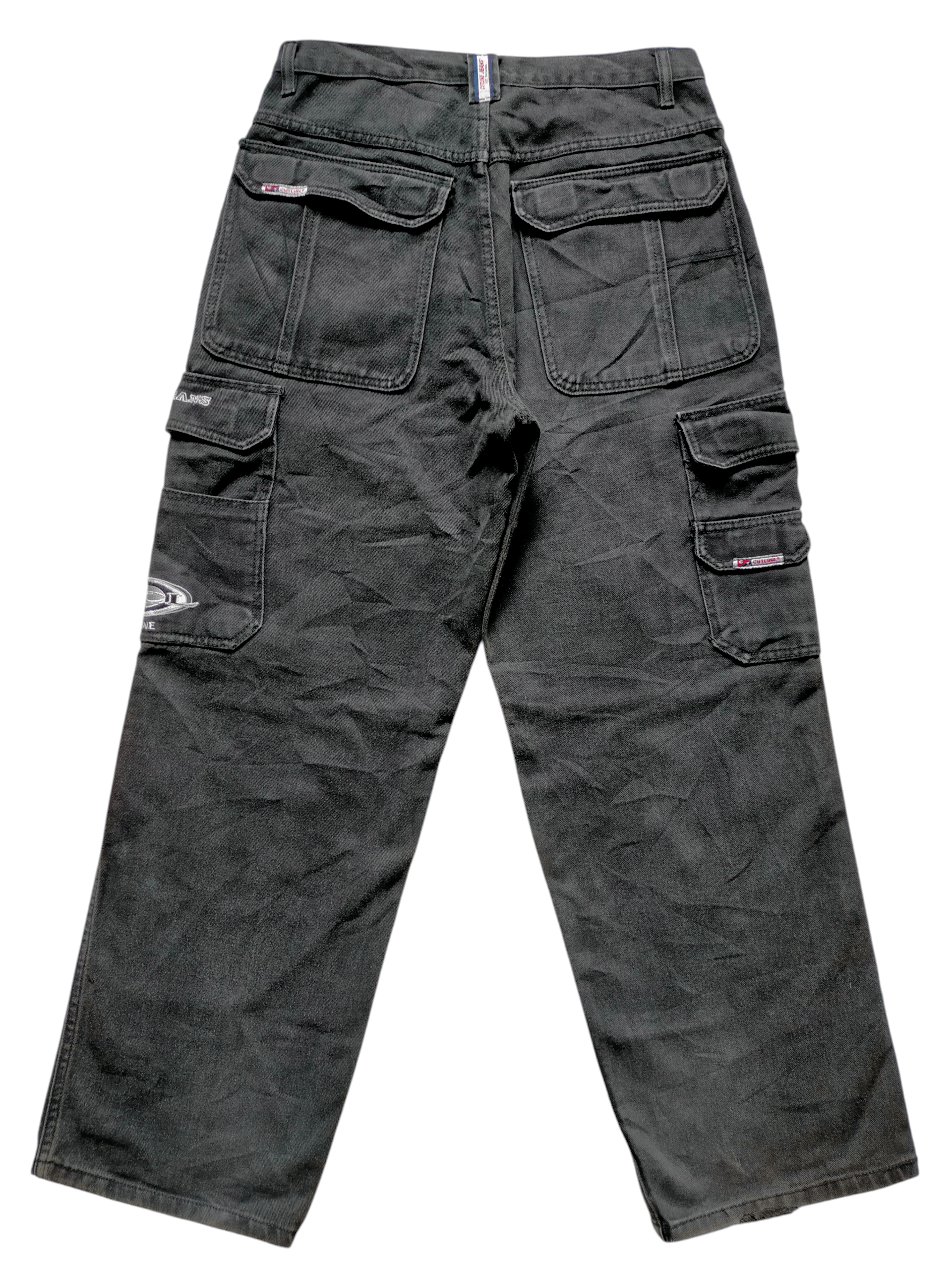 JNCO CUT LINE Jeans Cargo Multipocket Baggy Skater Jeans Size US 32 / EU 48 - 2 Thumbnail